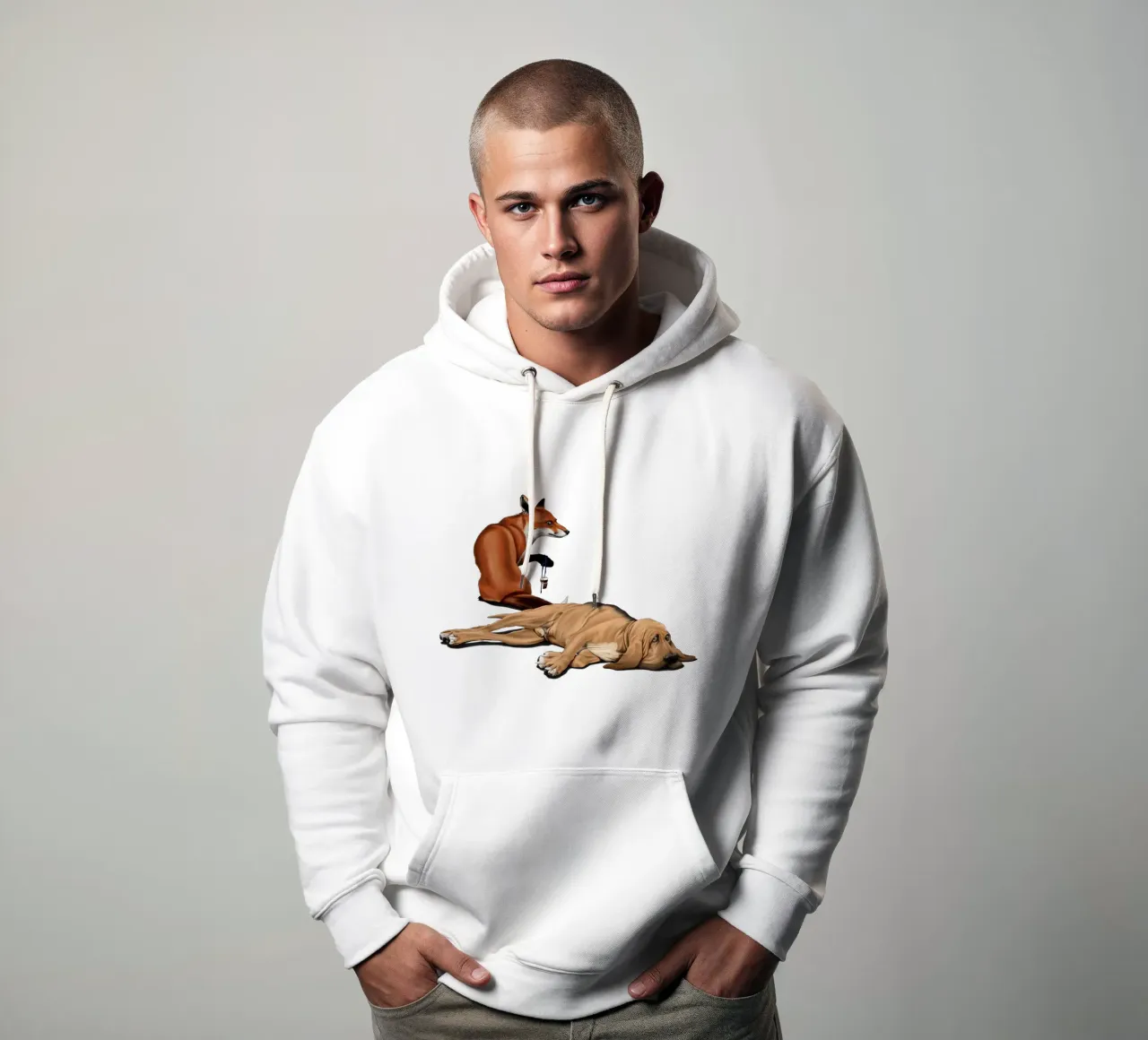 Not So (Coloured) sudadera con capucha de Rob Art | Illustration