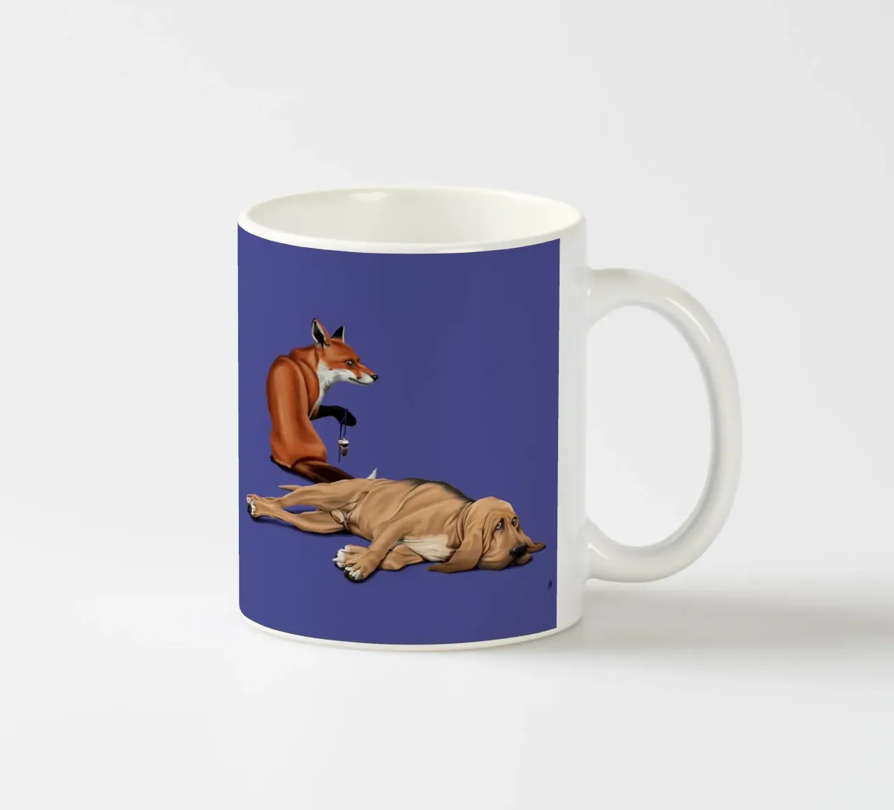 Not So (Coloured) ceramic mug by Rob Art | Illustration