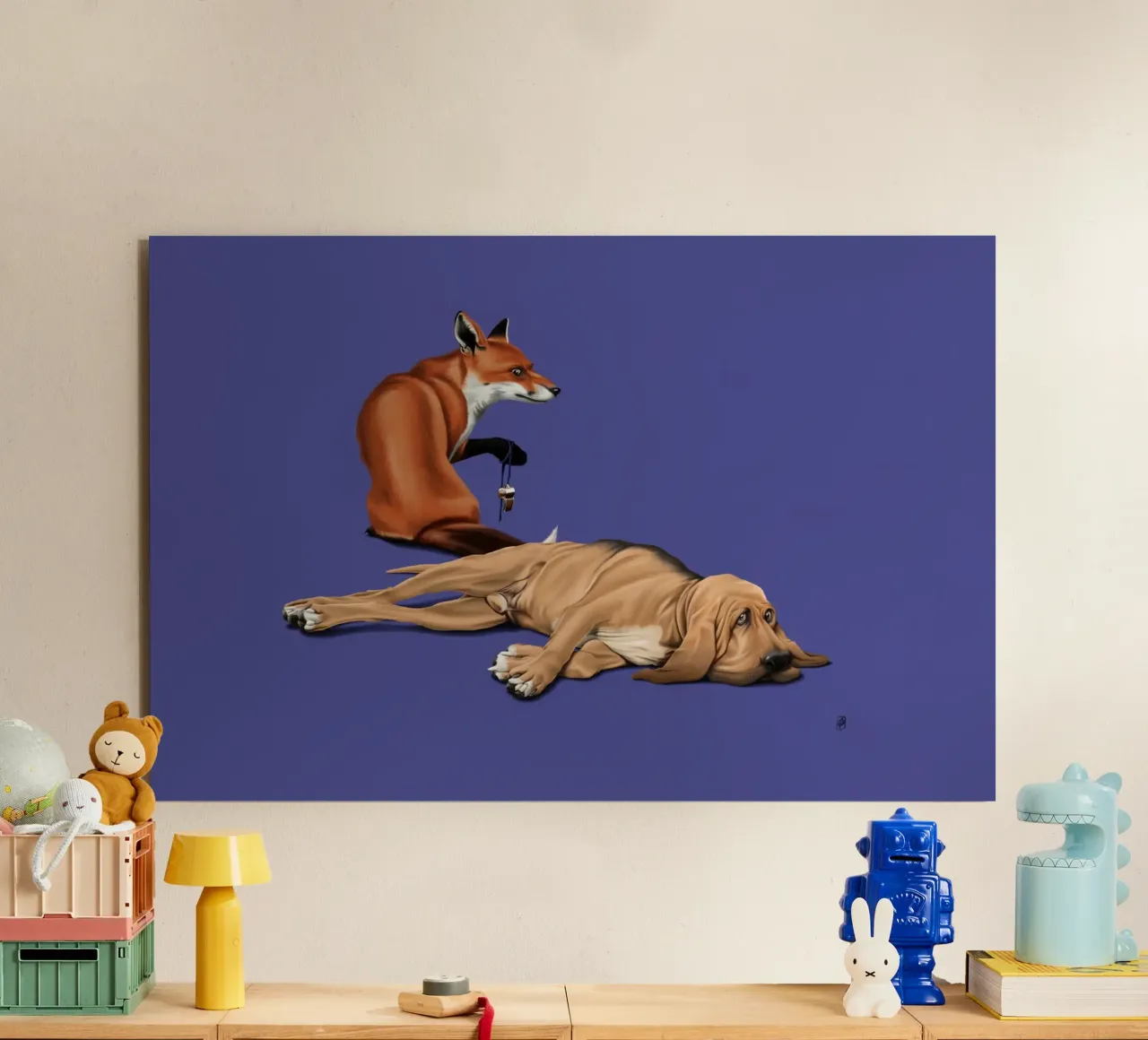 Not So (Coloured) alluminio dibond da Rob Art | Illustration
