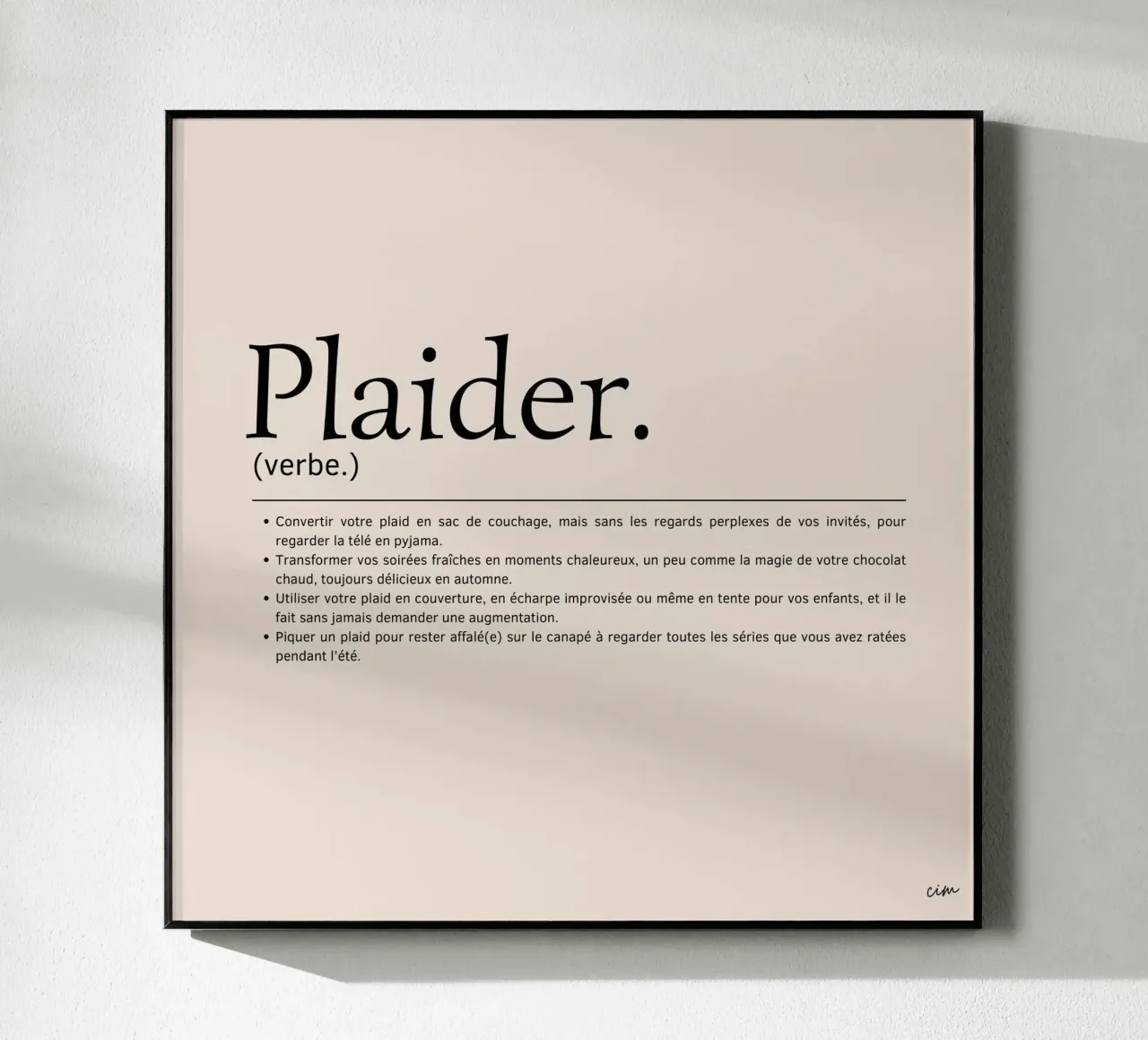 définition : plaider plexiglass da cim_art