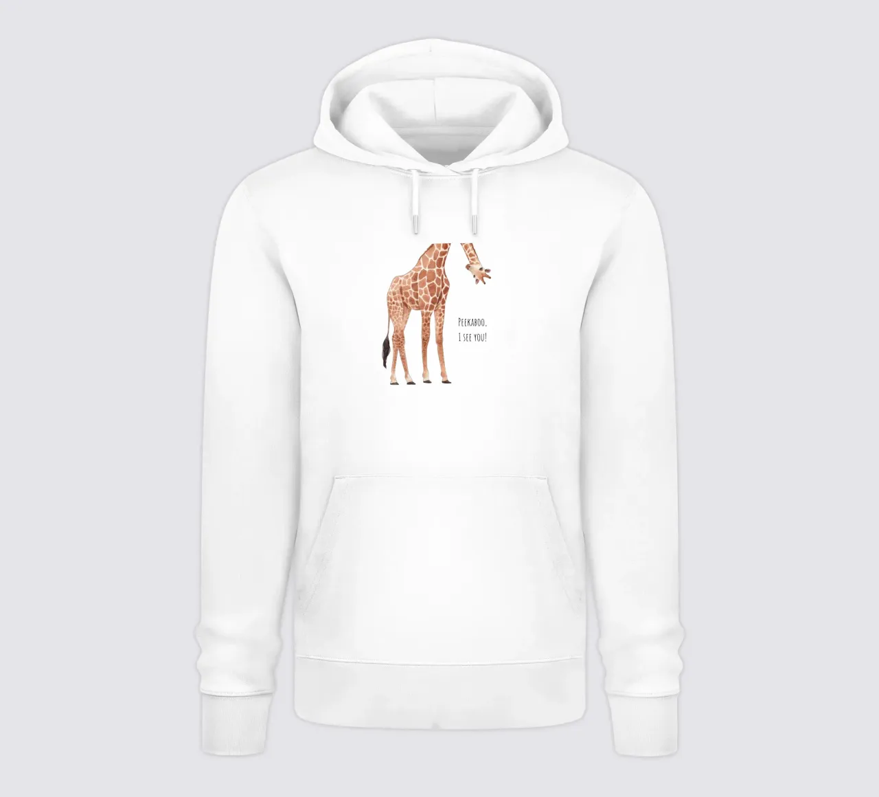 Peekaboo, ti vedo! felpa con cappuccio da Doodle Dreams Art