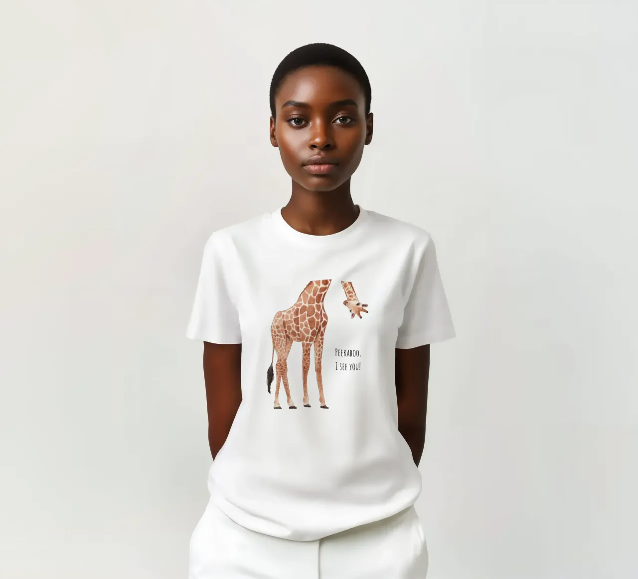 Peekaboo, ti vedo! t-shirt da Doodle Dreams Art