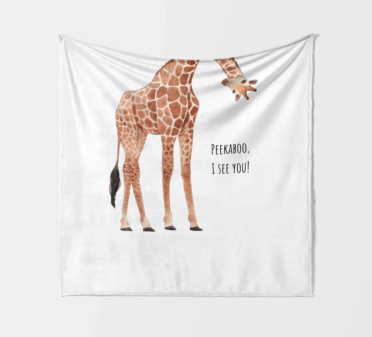 Peekaboo, ti vedo! coperta in pile da Doodle Dreams Art