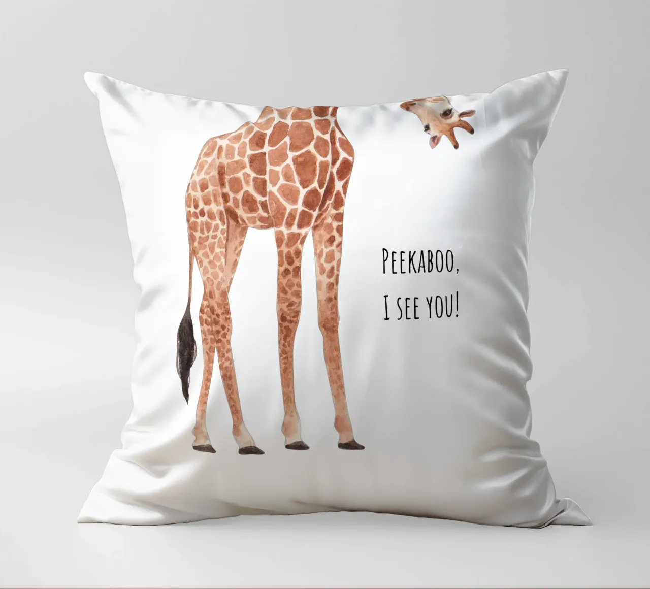 Peekaboo, ti vedo! cuscino da Doodle Dreams Art