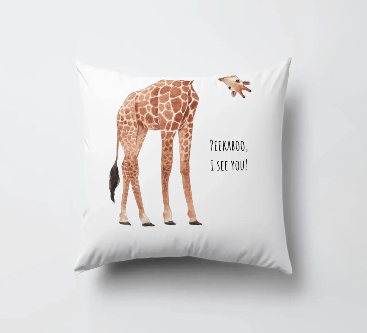 Peekaboo, ti vedo! cuscino da Doodle Dreams Art