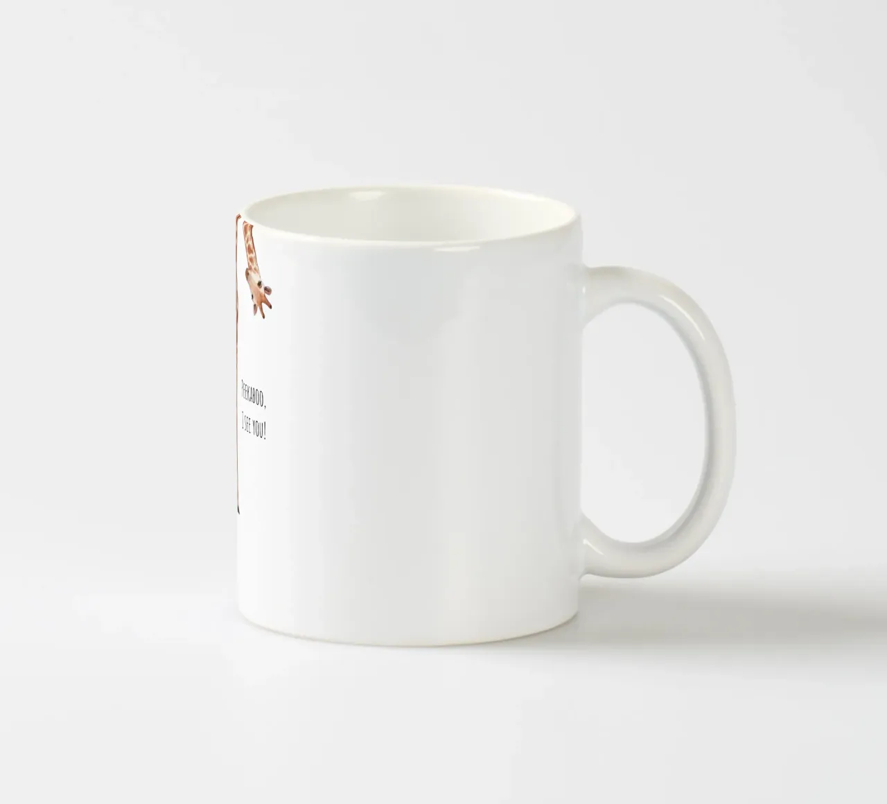 Peekaboo, ti vedo! tazza in ceramica da Doodle Dreams Art