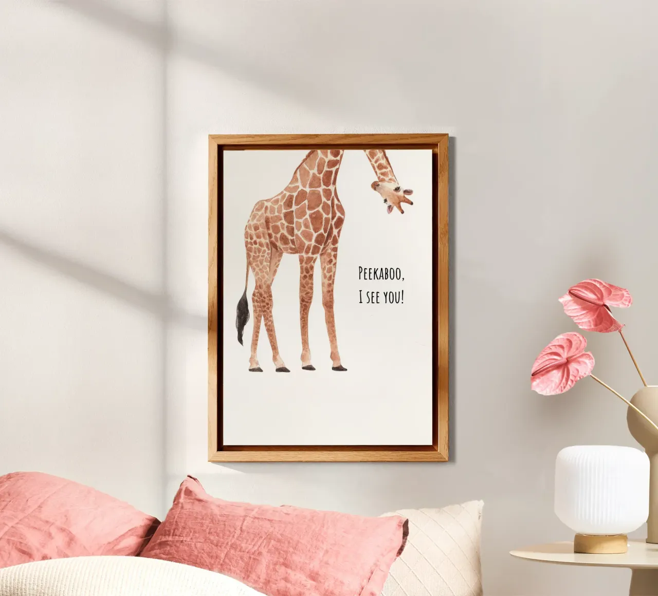 Peekaboo, ti vedo! alluminio dibond da Doodle Dreams Art