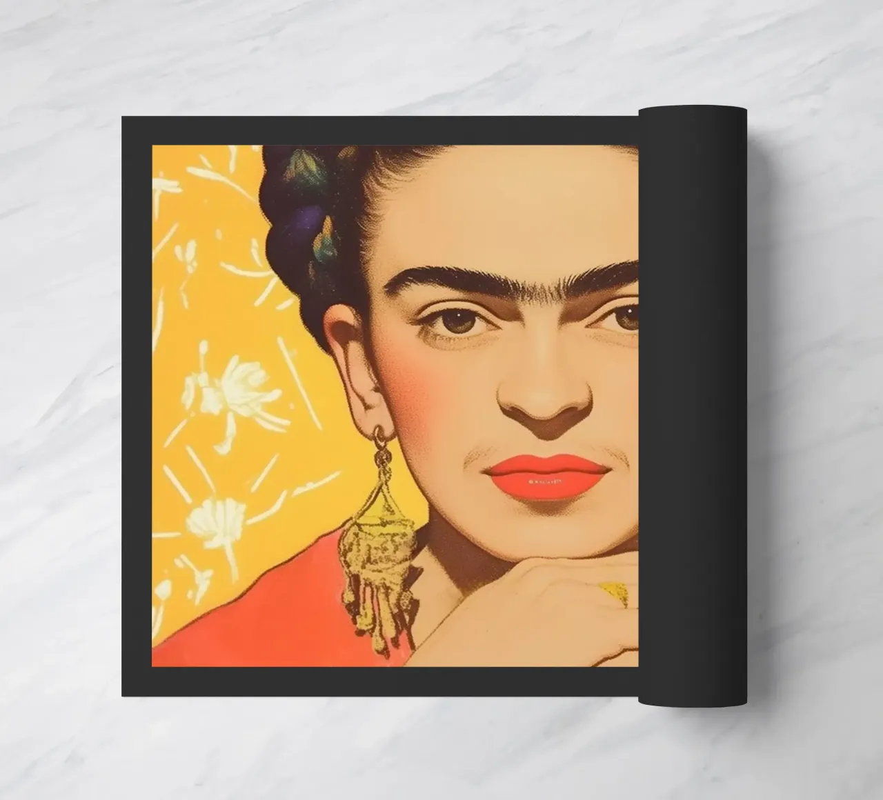 La corona di fiori di Frida zerbino da Carinaprint