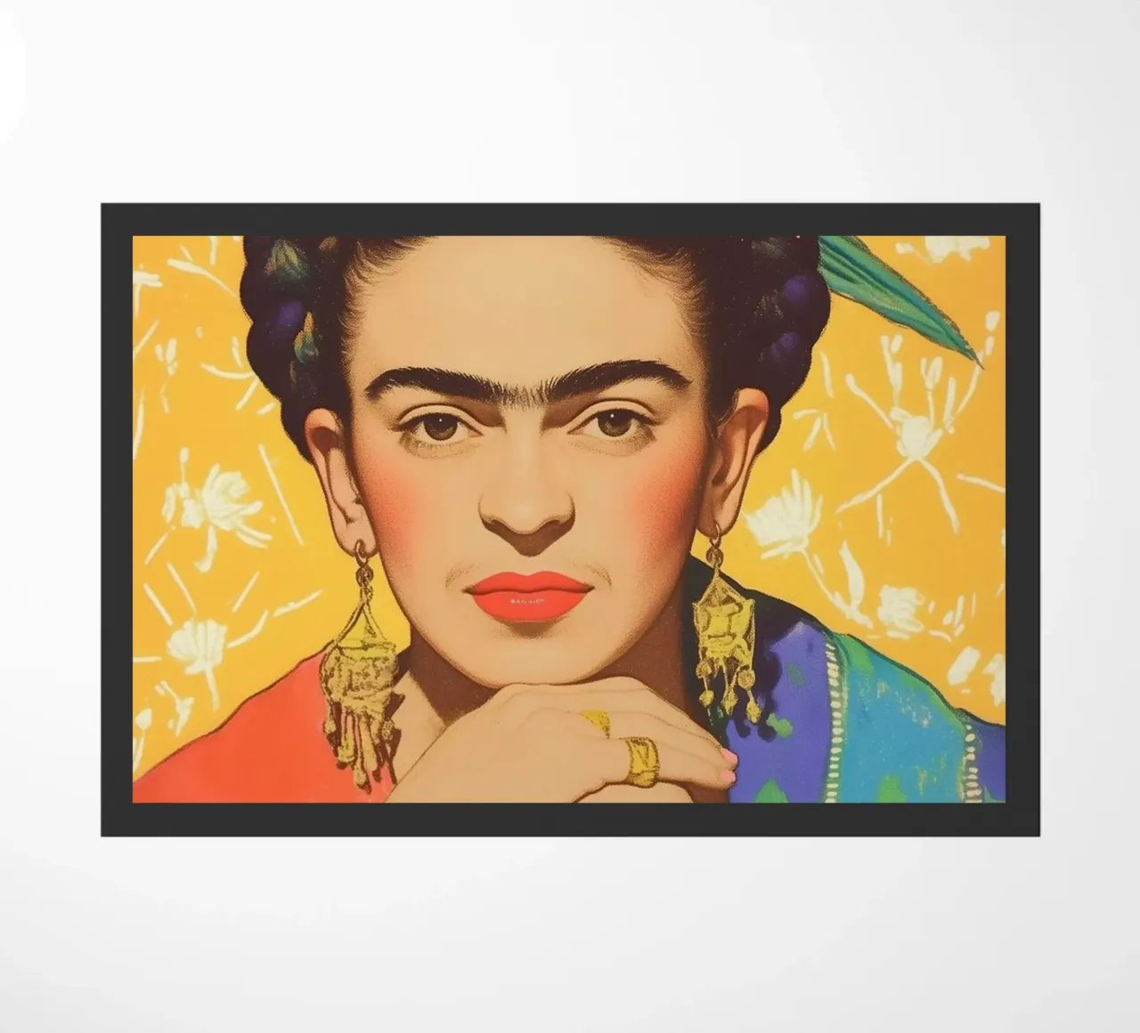 La corona di fiori di Frida zerbino da Carinaprint