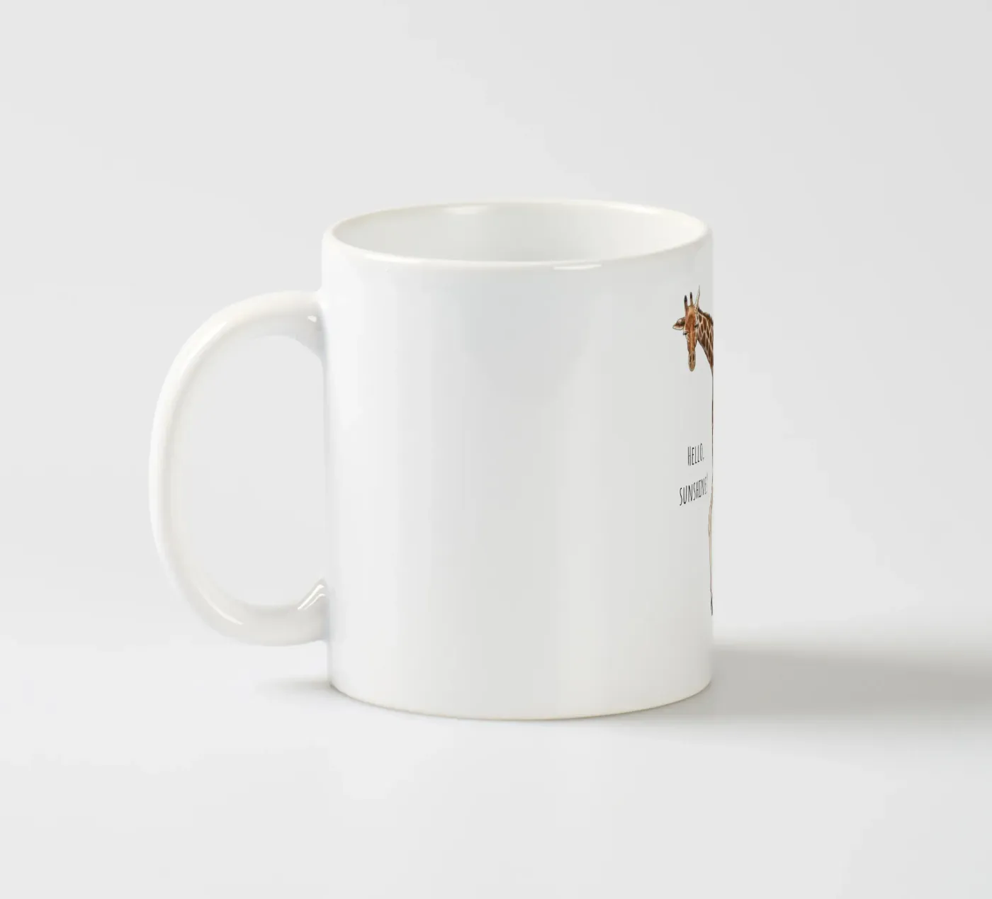 Hello Sunshine ceramic mug by Doodle Dreams Art