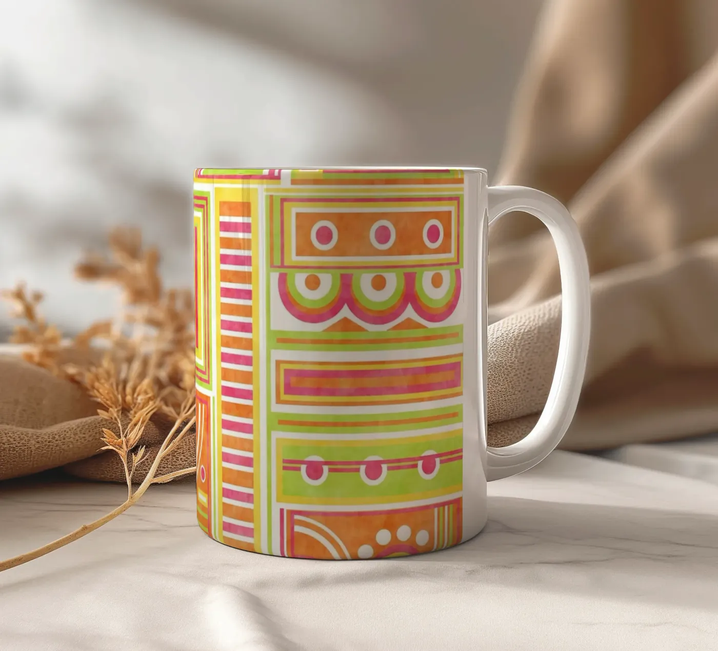 Baubbles ceramic mug by shellybremmer