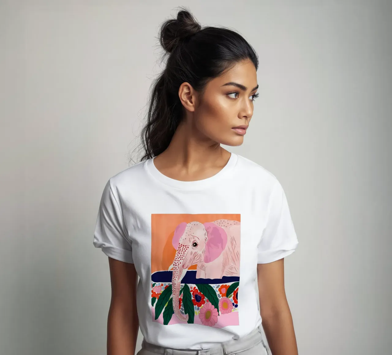 Día de spa con elefantes camiseta de ArtsySesta