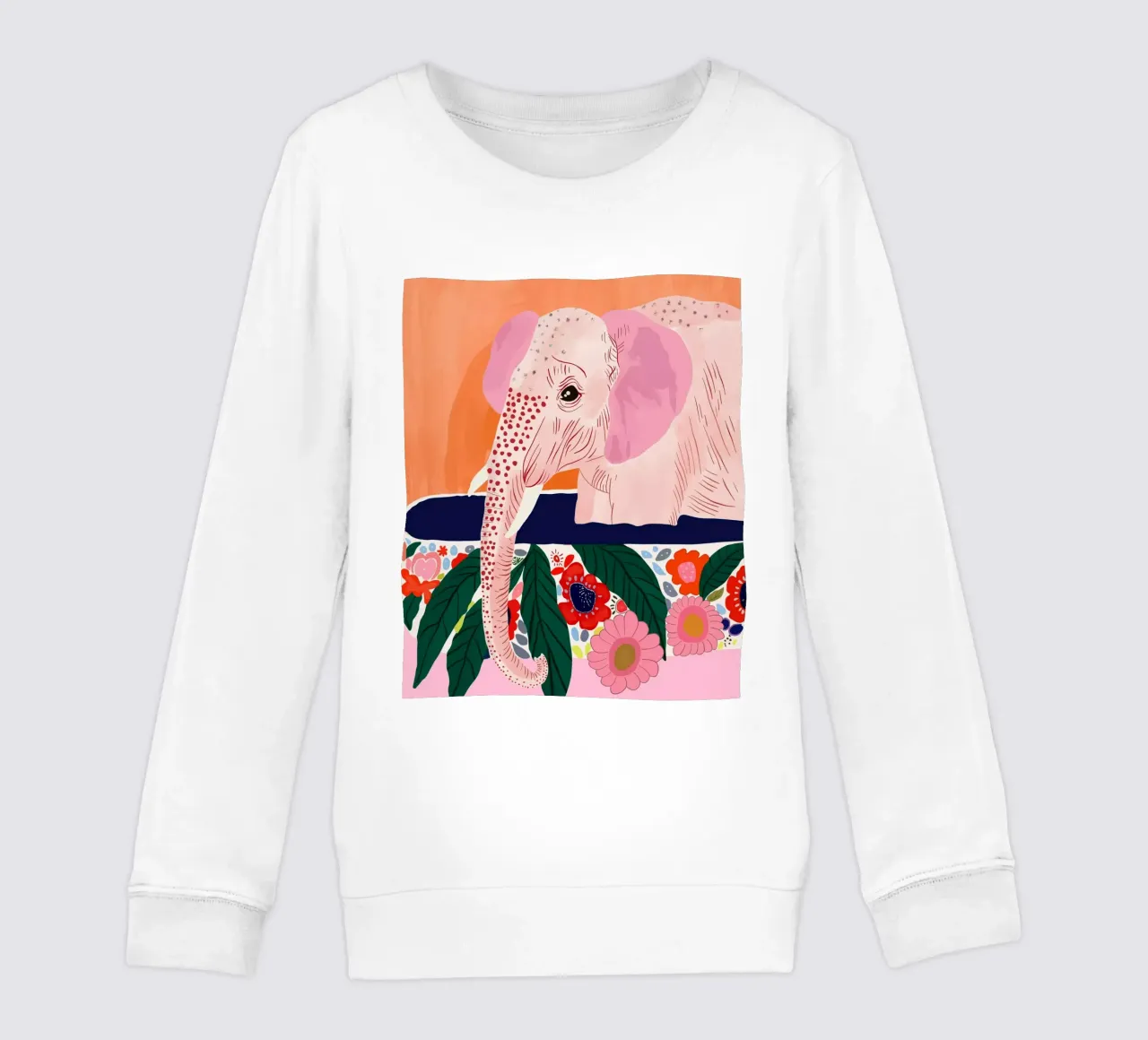 Elephant Spa Day kids sweatshirt by ArtsySesta