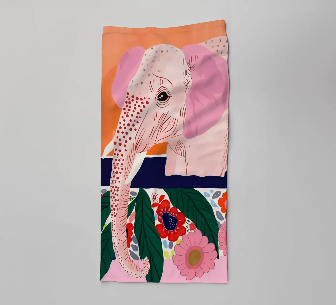 Elephant Spa Day towel by ArtsySesta