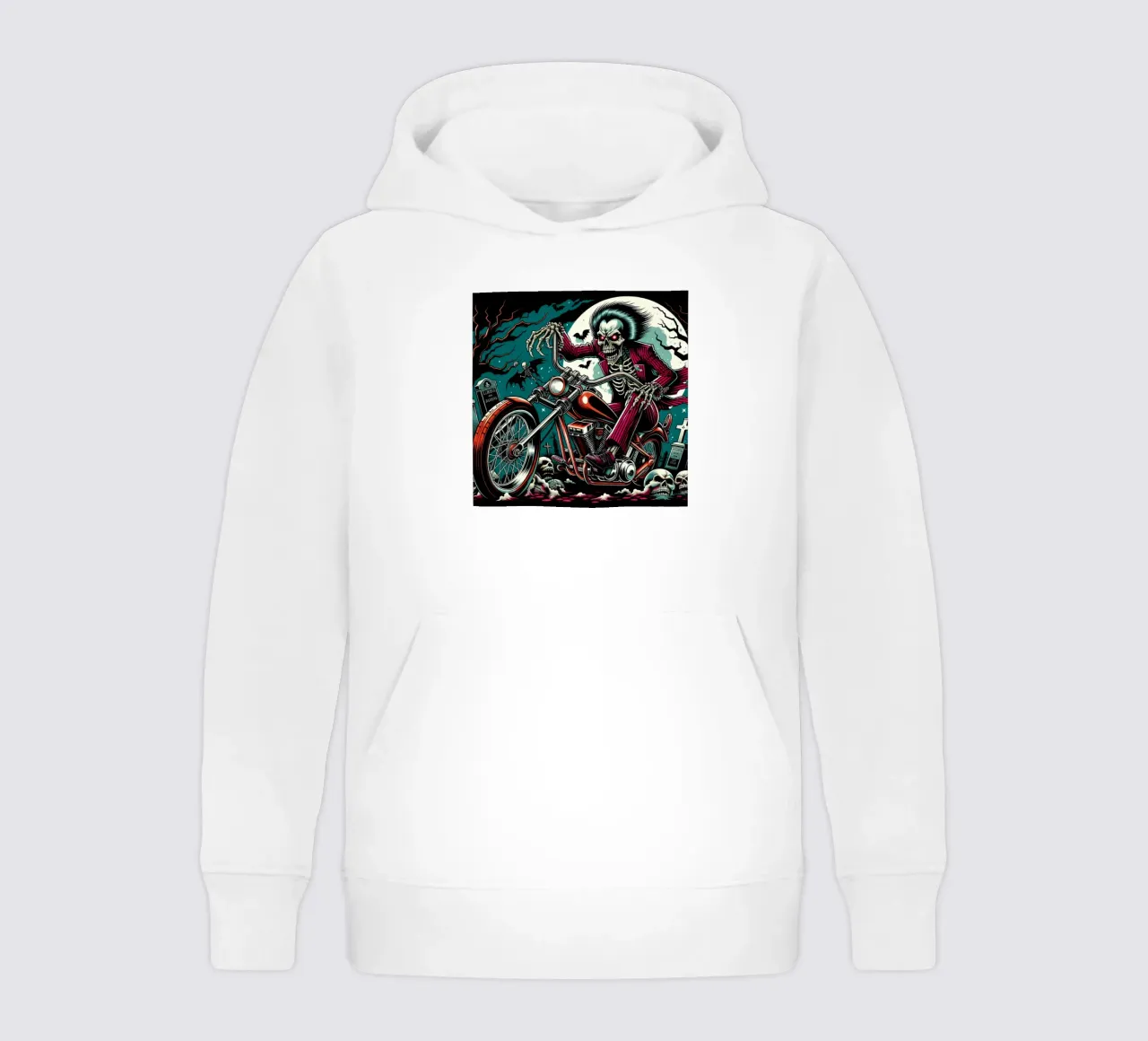 Night ride of the Skull kids hoodie by CASTILO