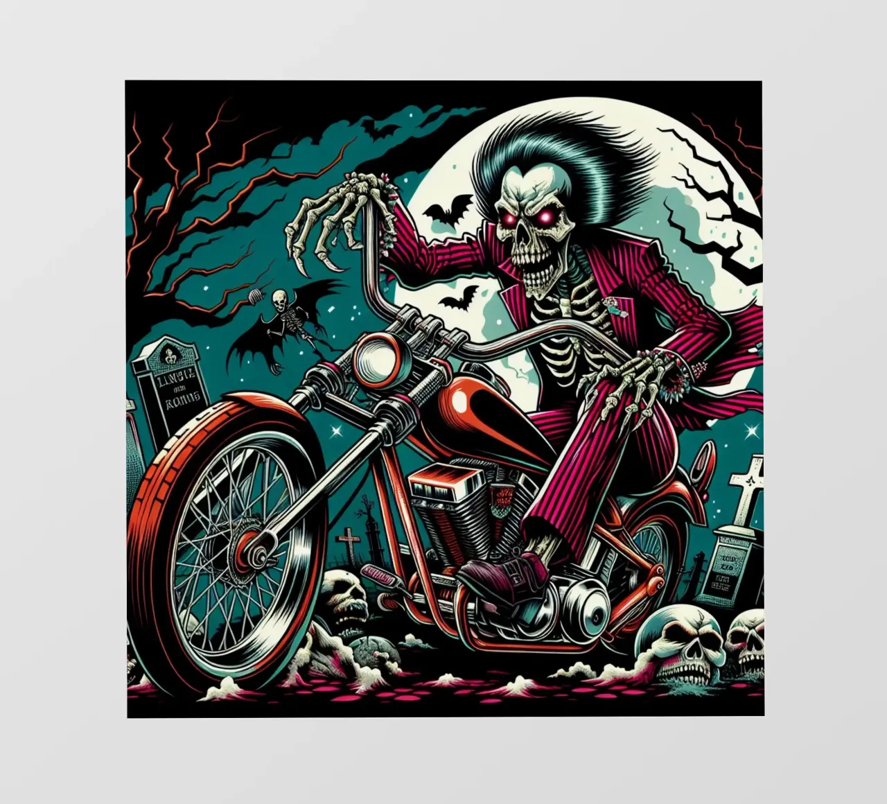 Cavalcata notturna del Teschio pellicola backlit da CASTILO