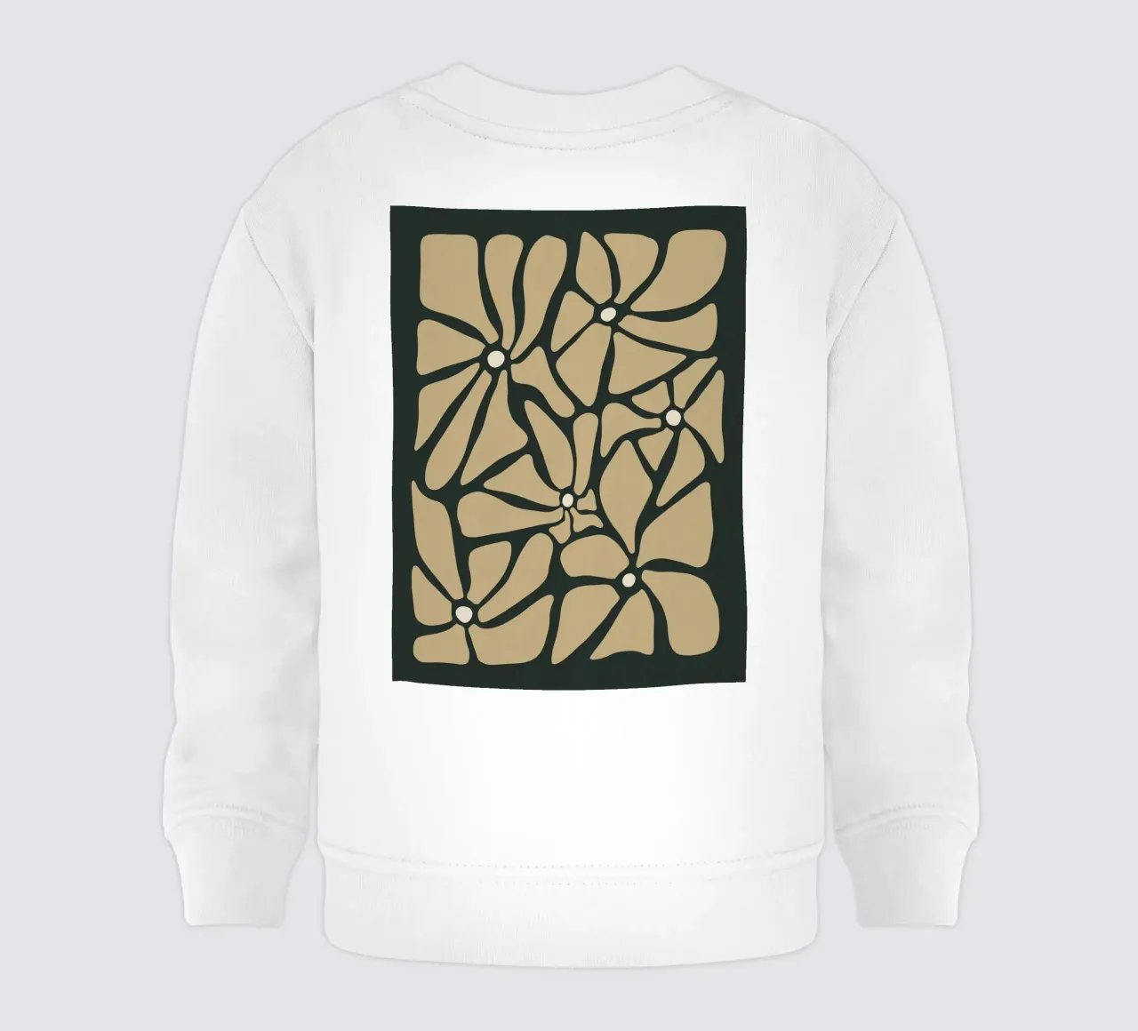 Fiori astratti beige retrò di metà secolo felpa neonato da This Wild Soul - Illustration