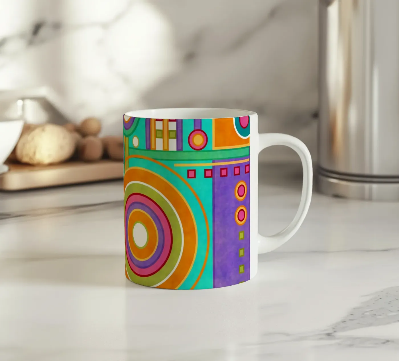 Twirl ceramic mug by shellybremmer