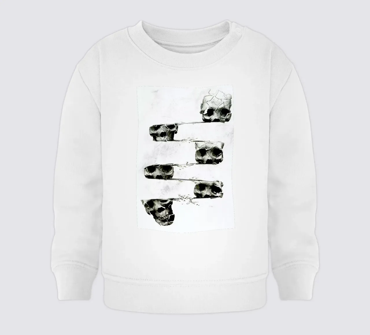 Skull III felpa neonato da Ali Gulec