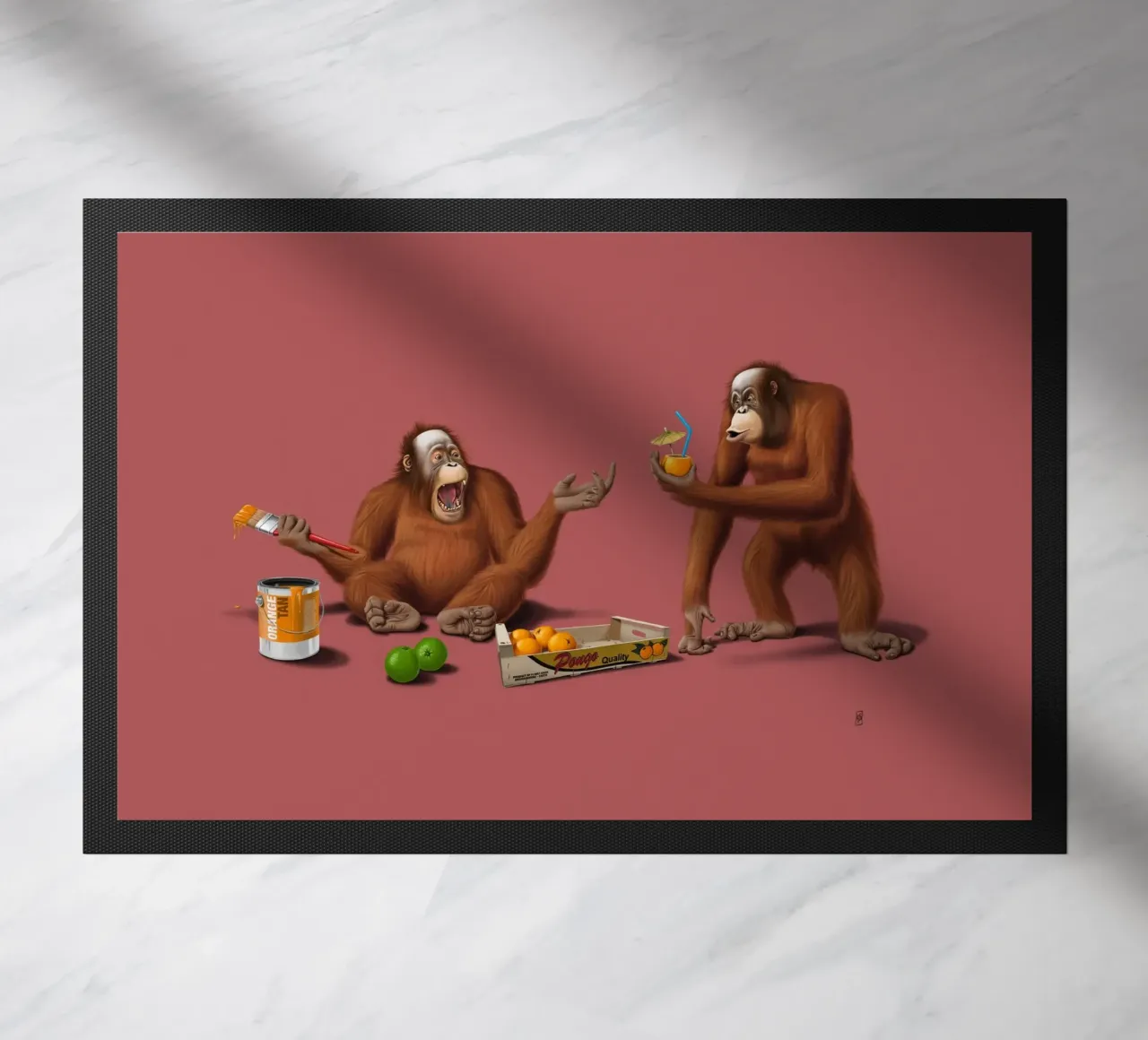 Orange Man (Colour) zerbino da Rob Art | Illustration