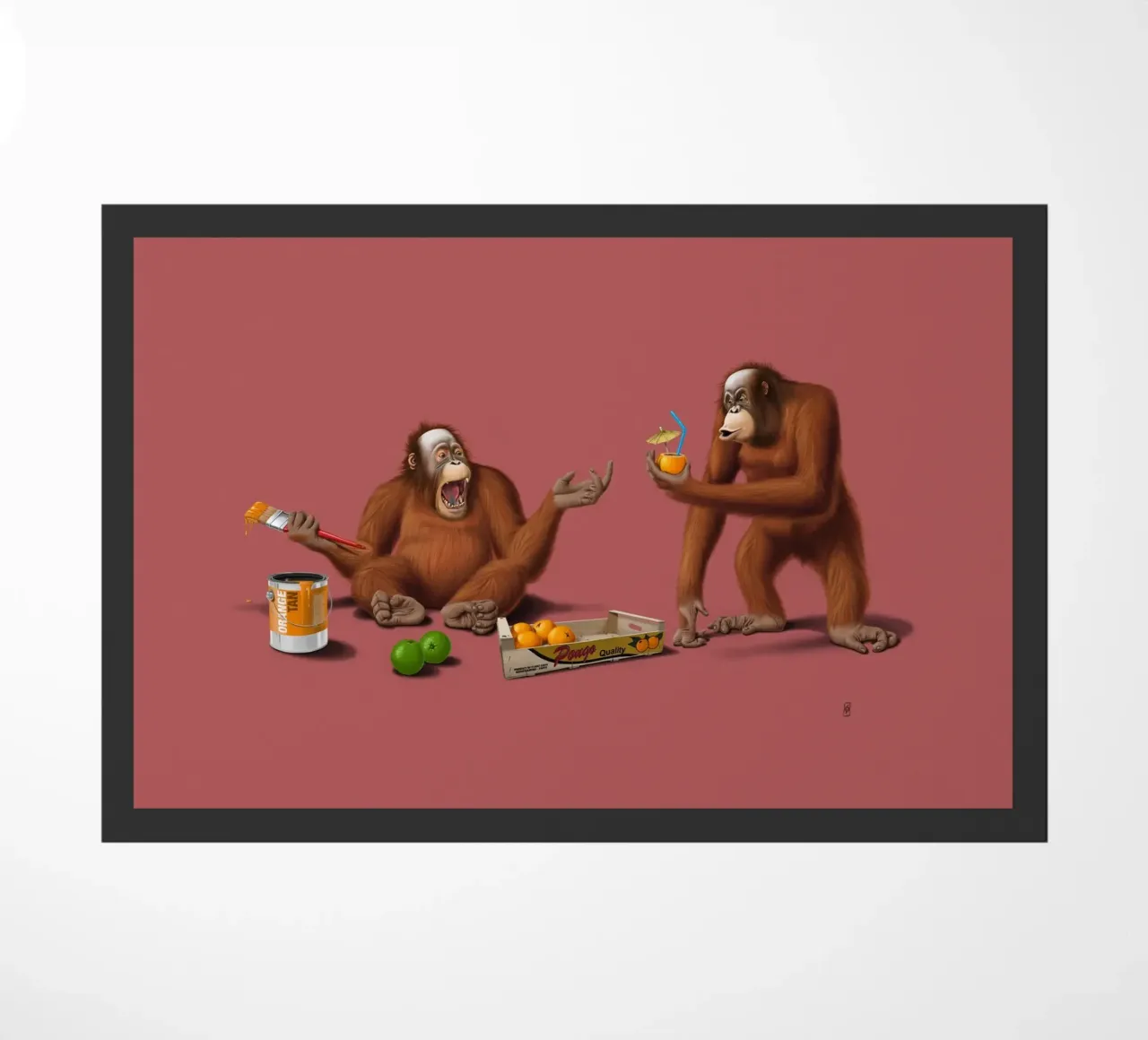 Orange Man (Colour) zerbino da Rob Art | Illustration