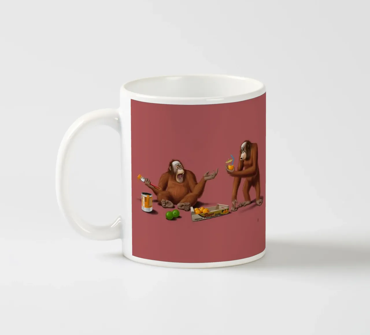 Orange Man (Colour) tazza in ceramica da Rob Art | Illustration