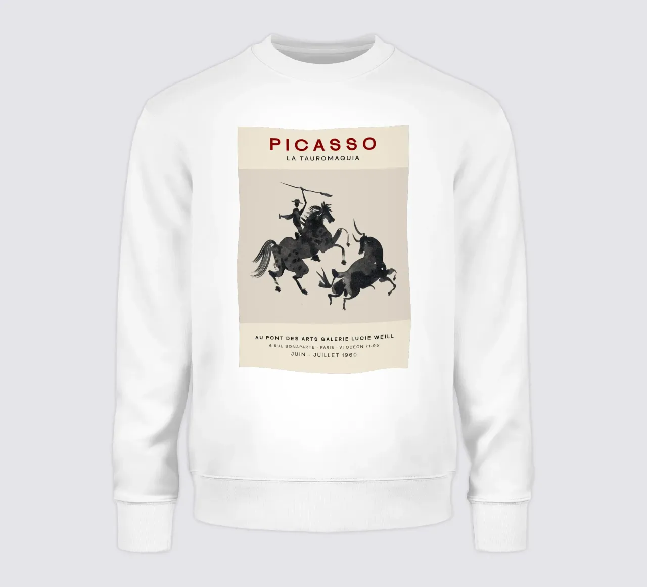 guerra a cavallo pablo picasso felpa da eternal nino