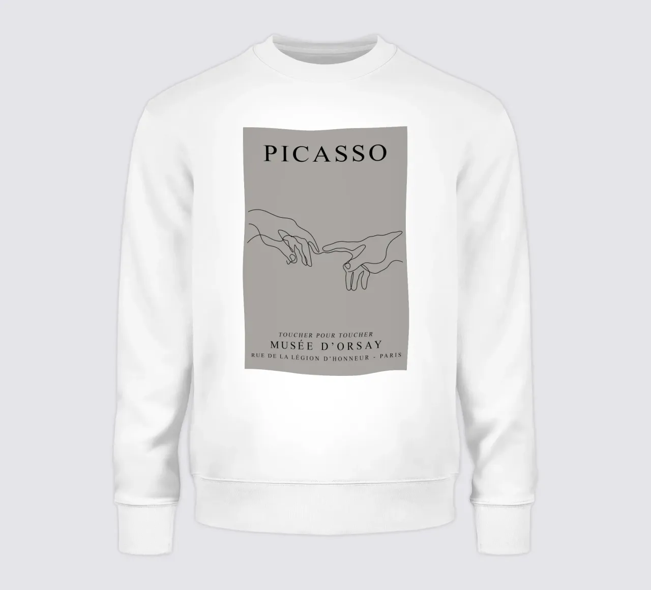 Lo schizzo di due mani di Pablo Picasso felpa da eternal nino
