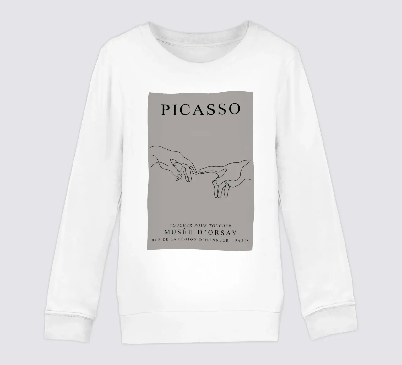 Lo schizzo di due mani di Pablo Picasso felpa bambino da eternal nino
