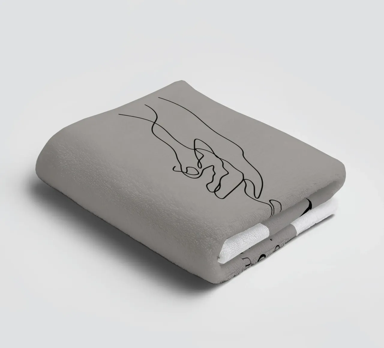 Pablo Picasso's Sketch of Two Hands towel by eternal nino