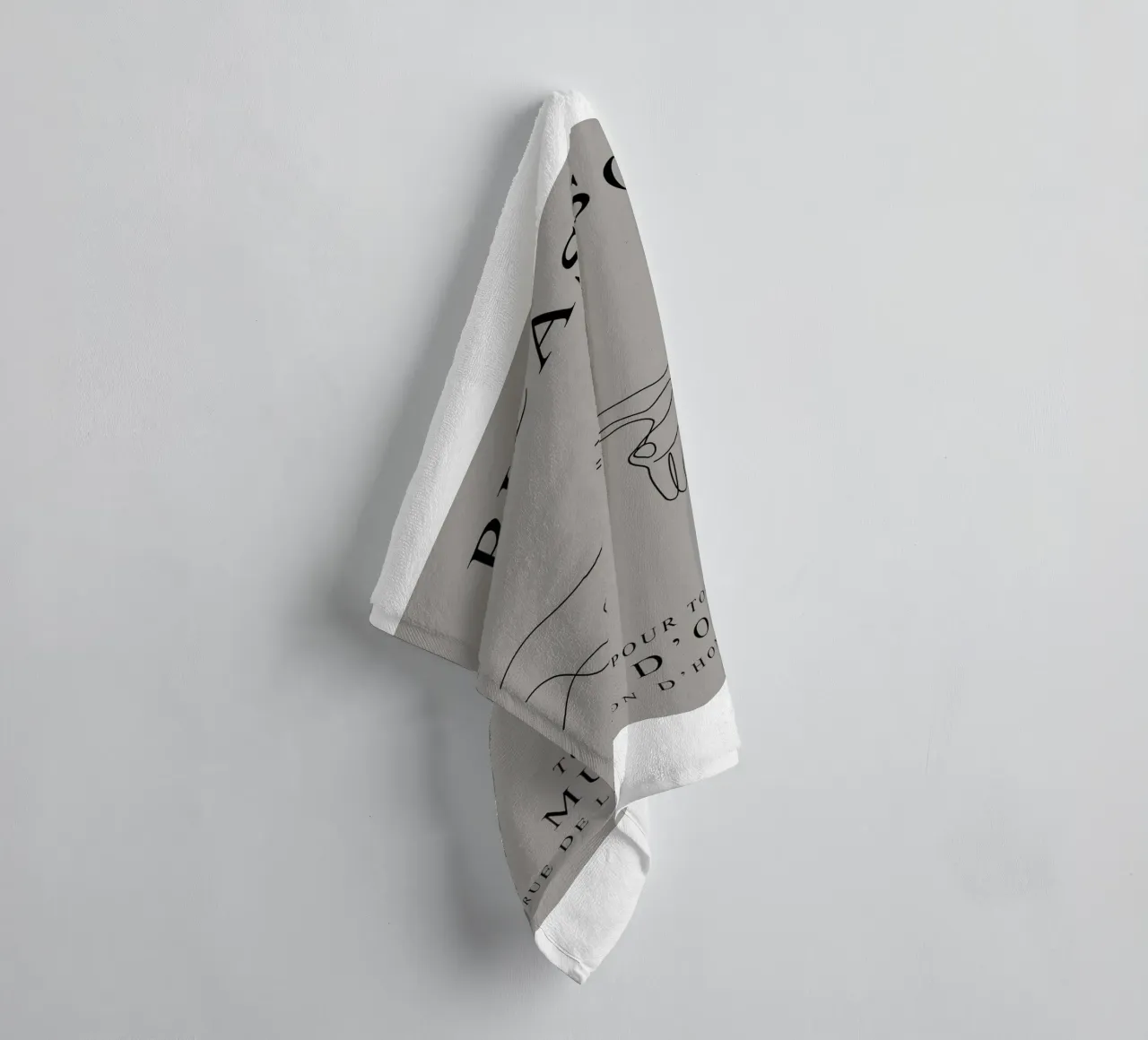 Pablo Picasso's Sketch of Two Hands towel by eternal nino