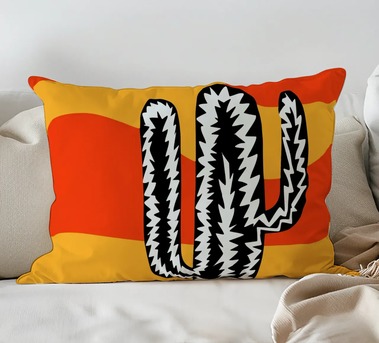 Cactus eclettico var. 2 cuscino da Little Dean