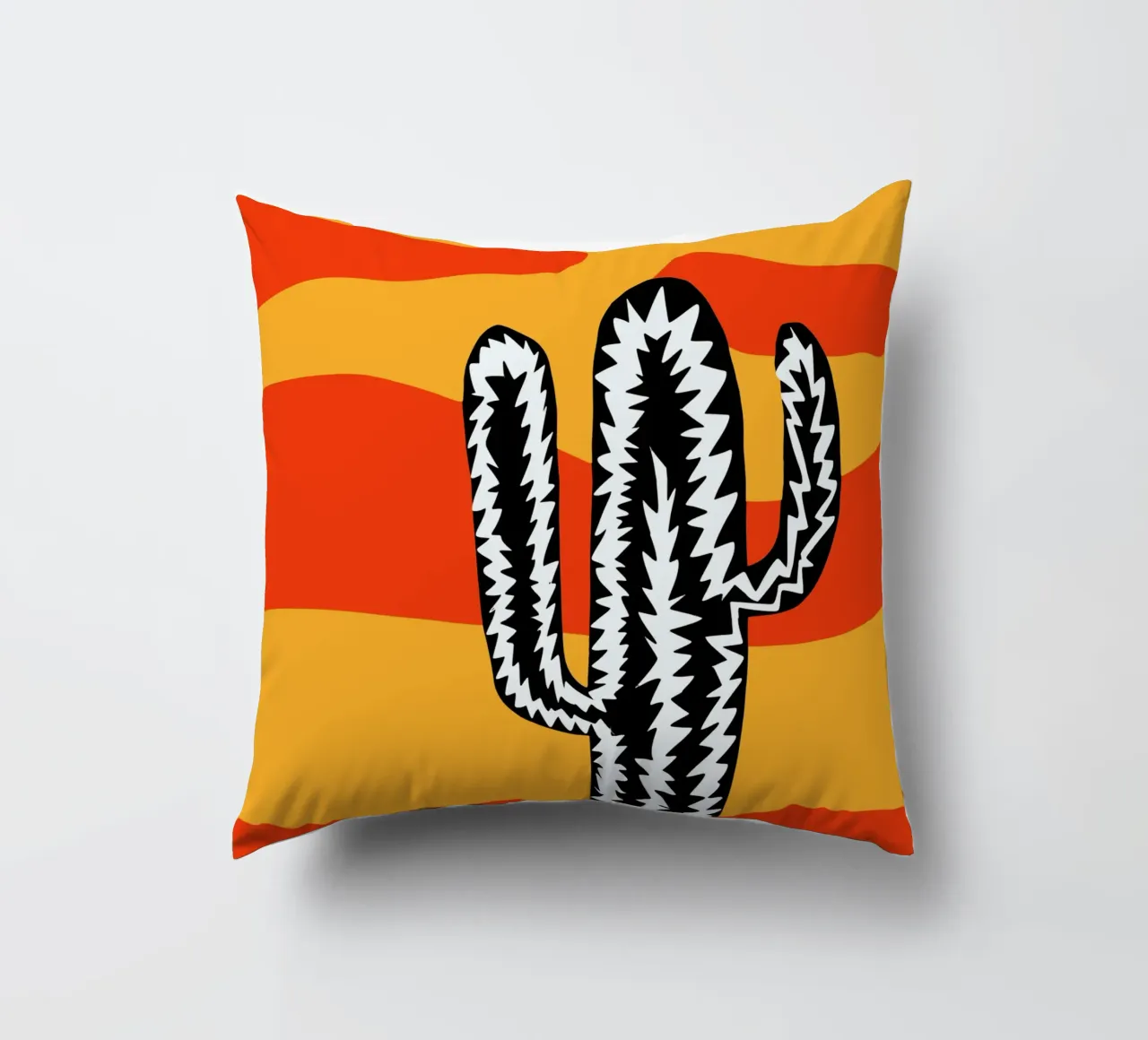 Cactus eclettico var. 2 cuscino da Little Dean