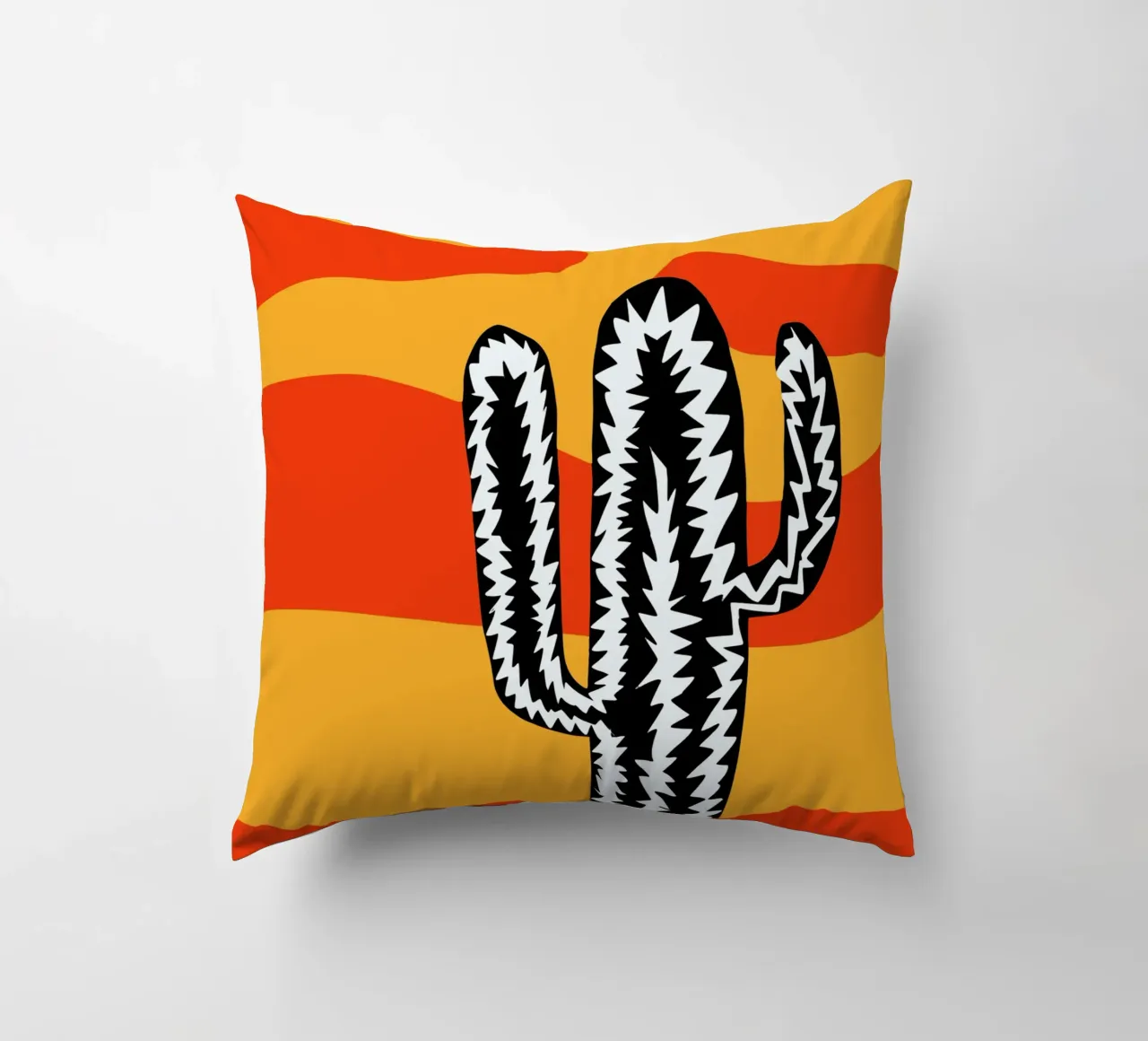Cactus eclettico var. 2 cuscino da Little Dean