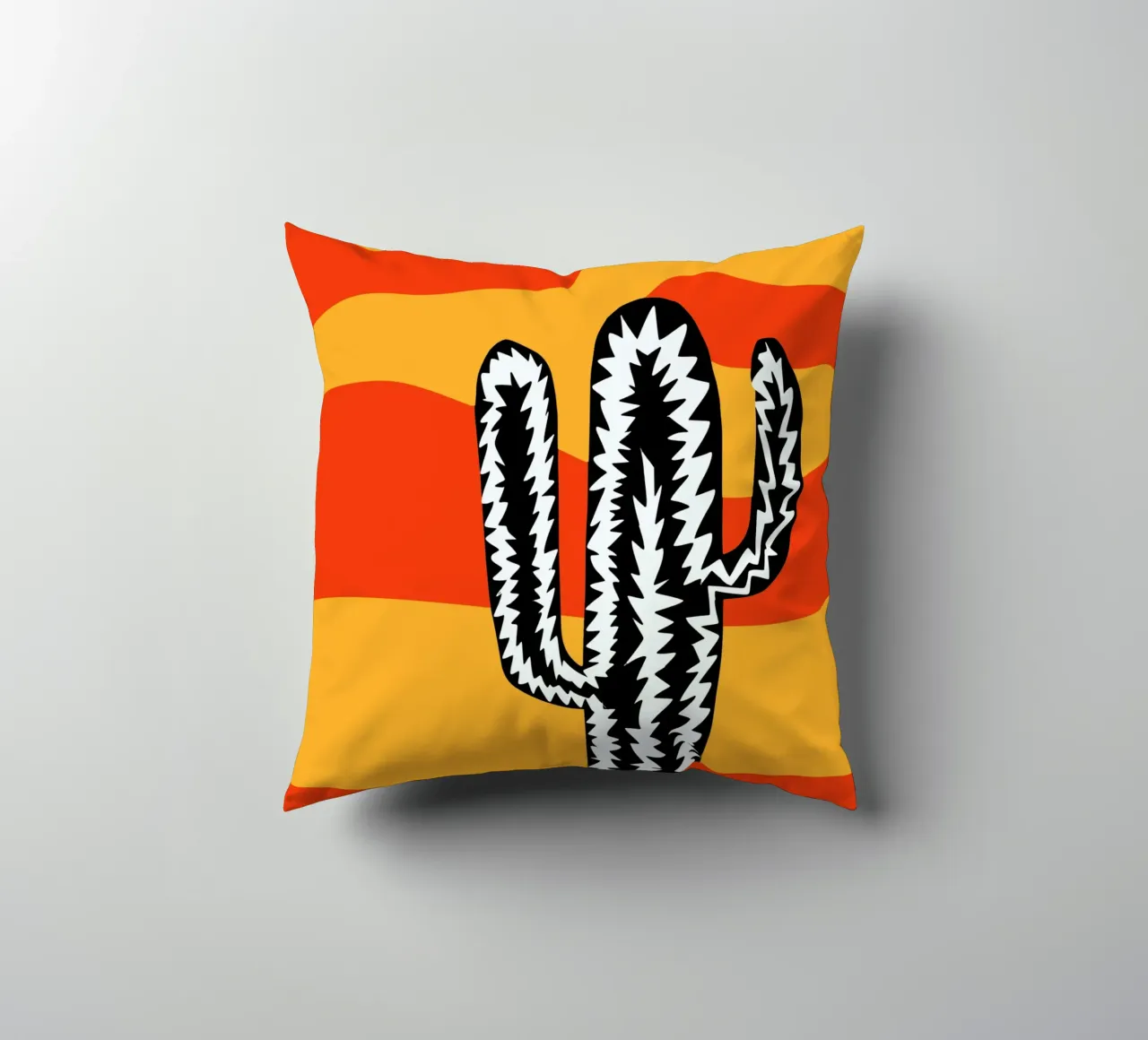 Cactus eclettico var. 2 cuscino da Little Dean