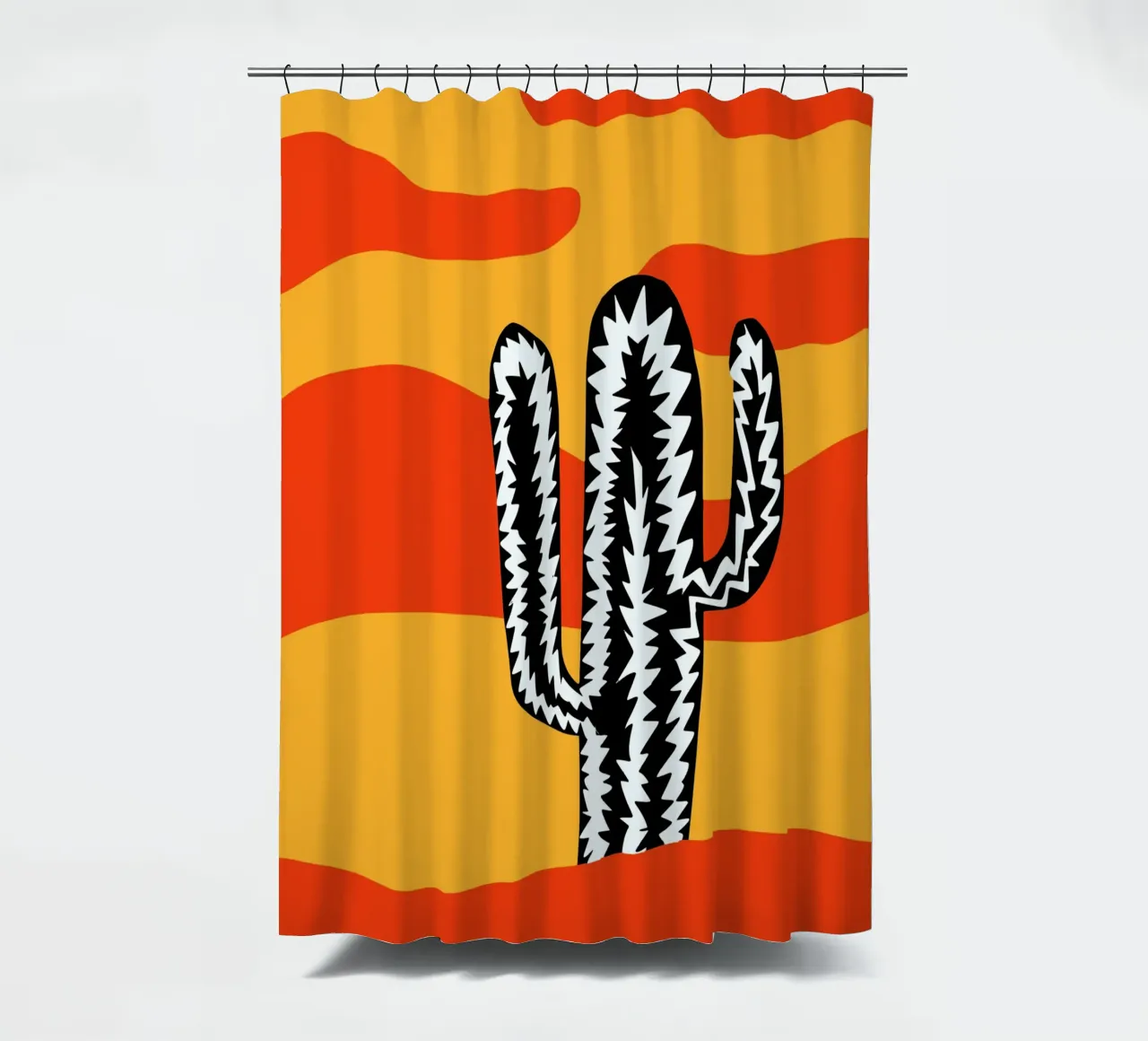 Cactus eclettico var. 2 tenda da doccia da Little Dean