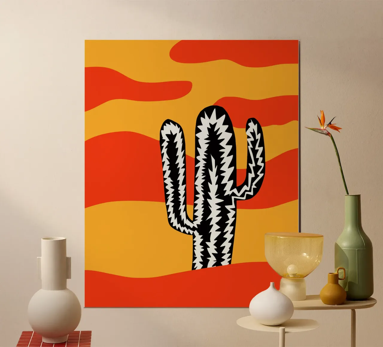 Cactus eclettico var. 2 carta hahnemühle da Little Dean