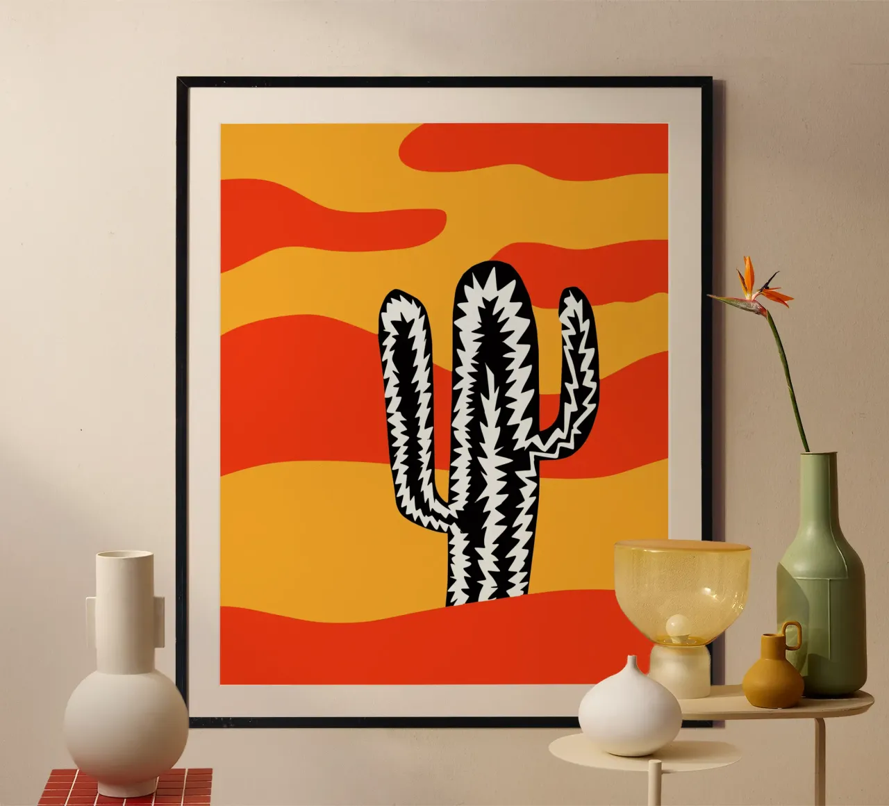 Cactus eclettico var. 2 carta hahnemühle da Little Dean