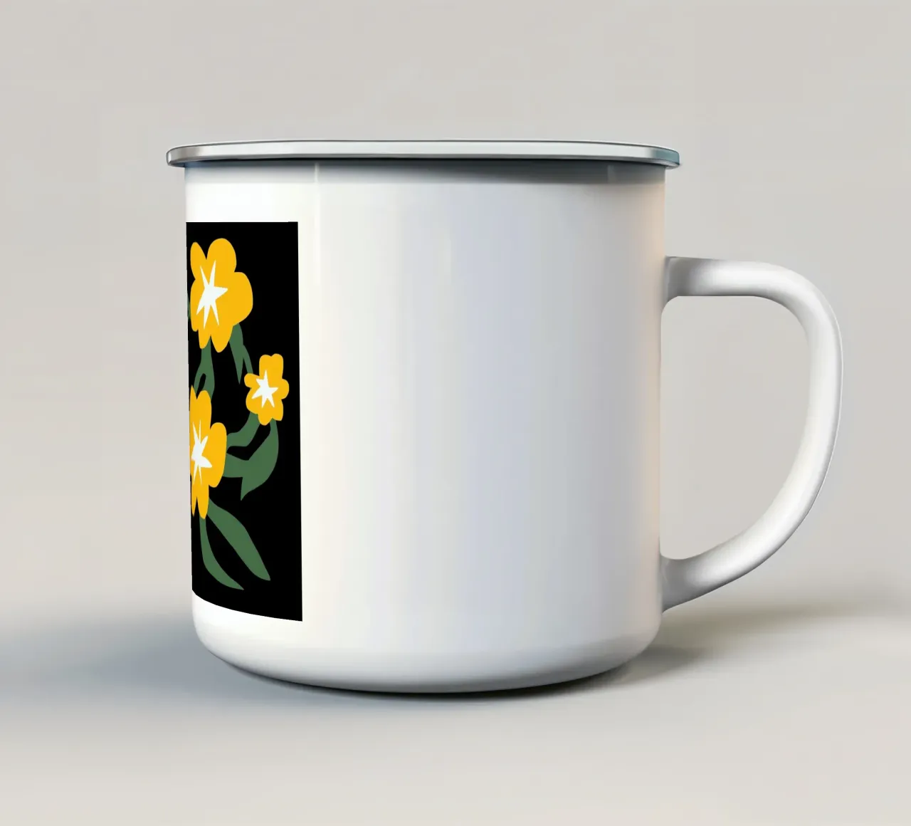 Fioriture allegre tazza in smalto da Little Dean