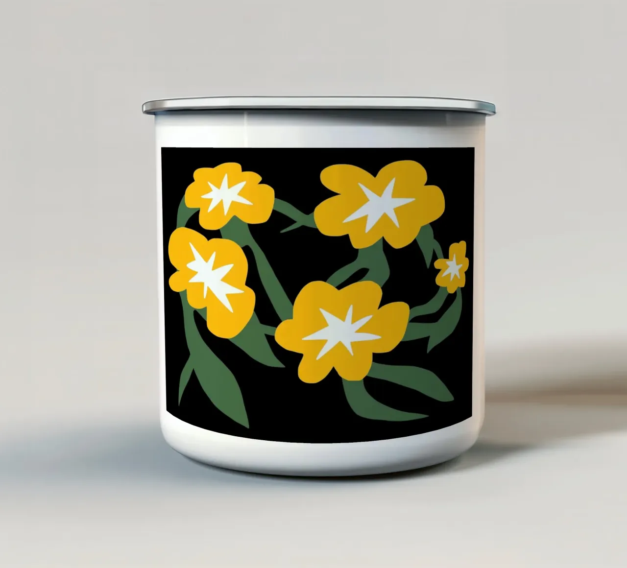 Fioriture allegre tazza in smalto da Little Dean
