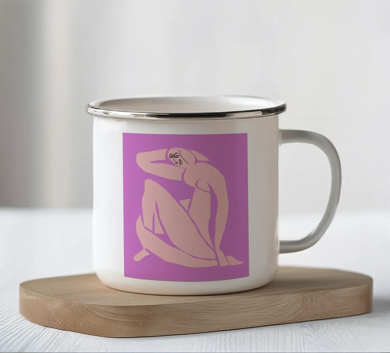 Nudo sfacciato tazza in smalto da Little Dean