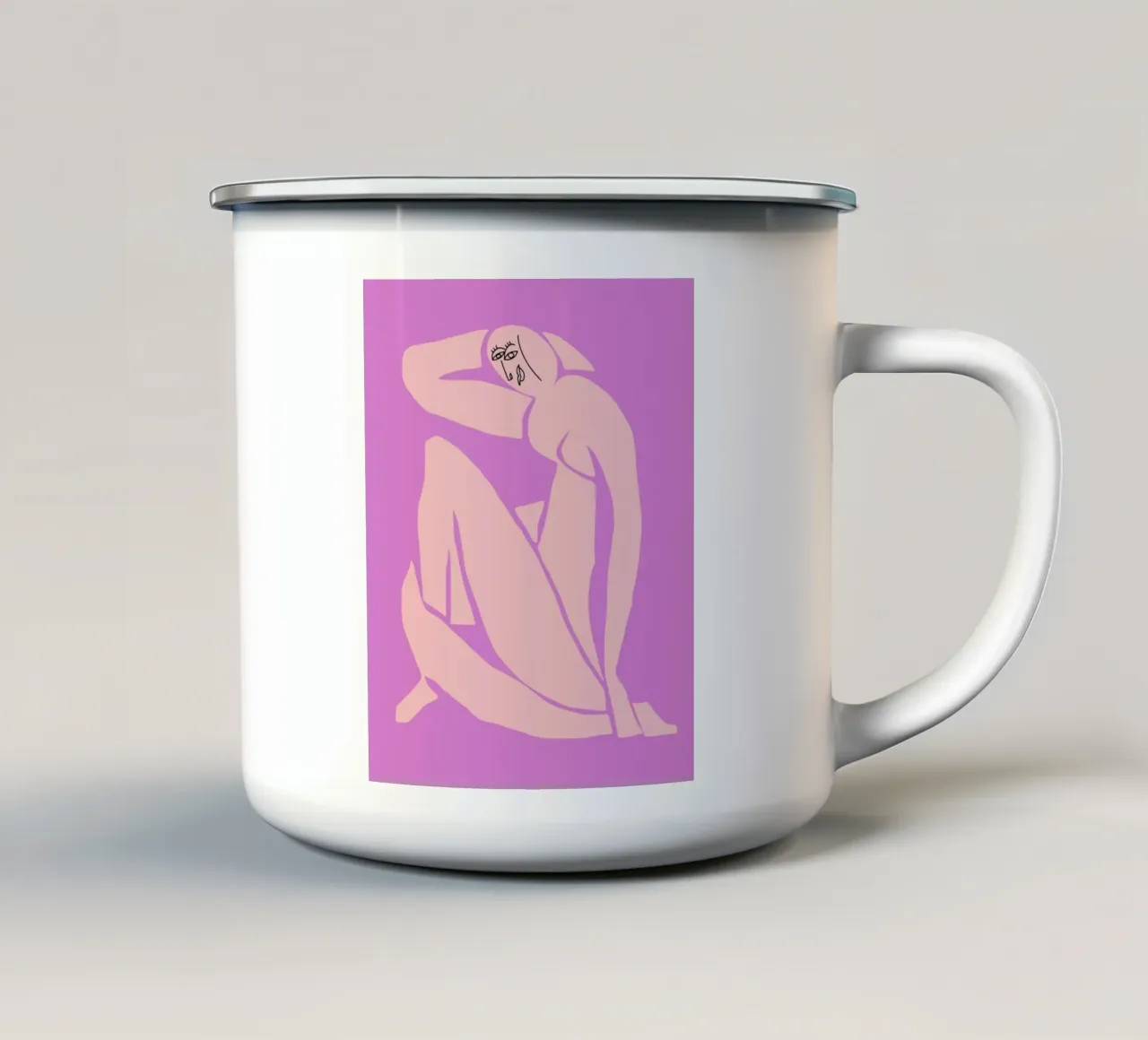 Nudo sfacciato tazza in smalto da Little Dean