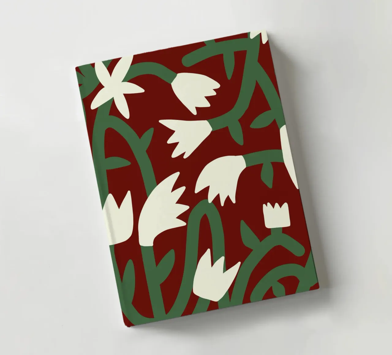 Retro flower pattern x notebook by Little Dean