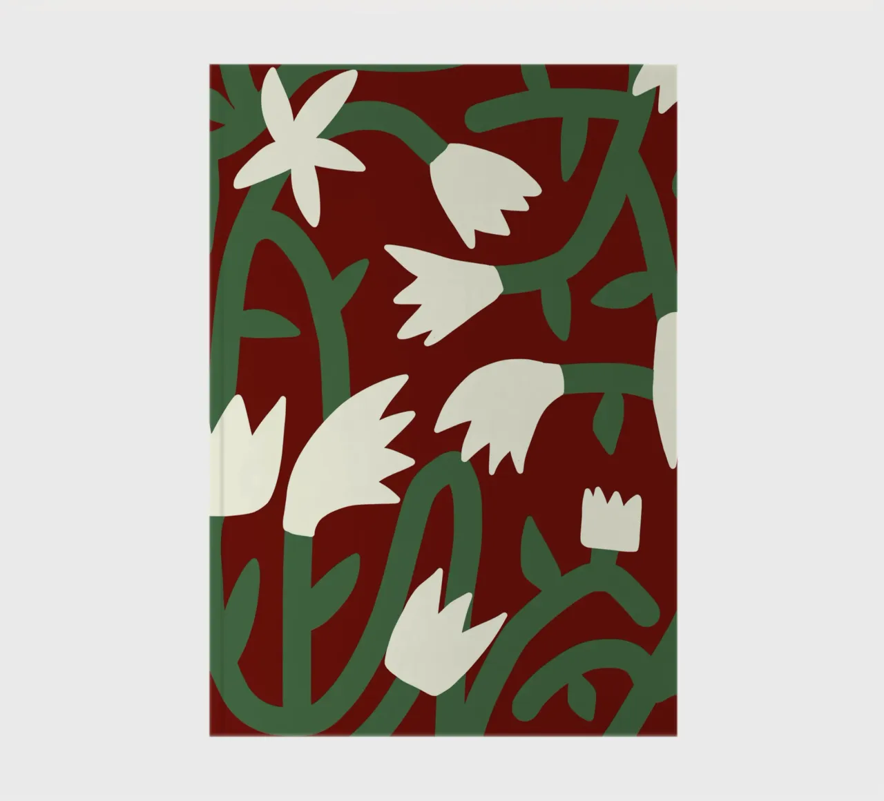 Retro flower pattern x notebook by Little Dean