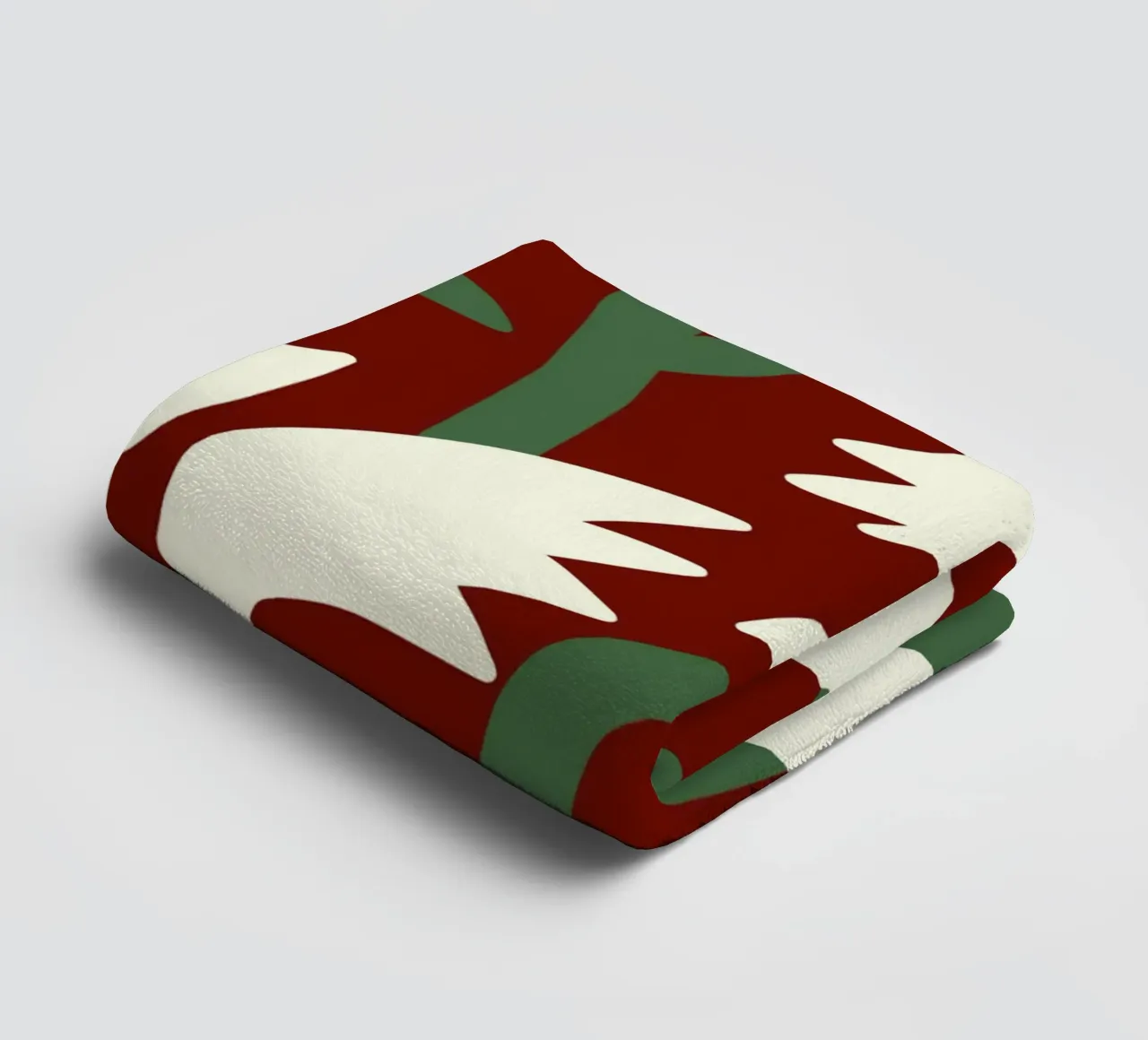 Retro flower pattern x towel by Little Dean
