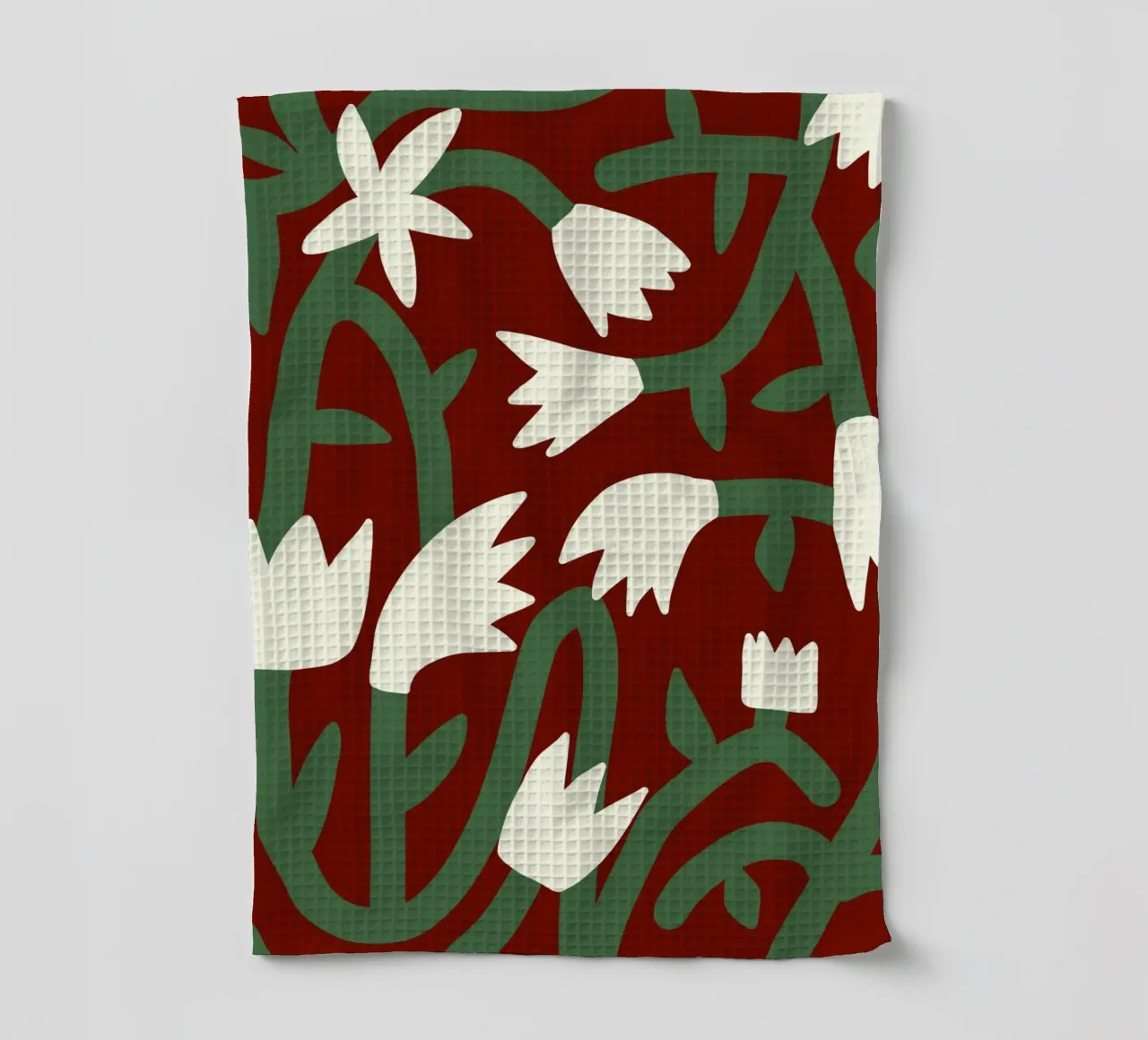 Motif rétro de fleurs x torchon de Little Dean