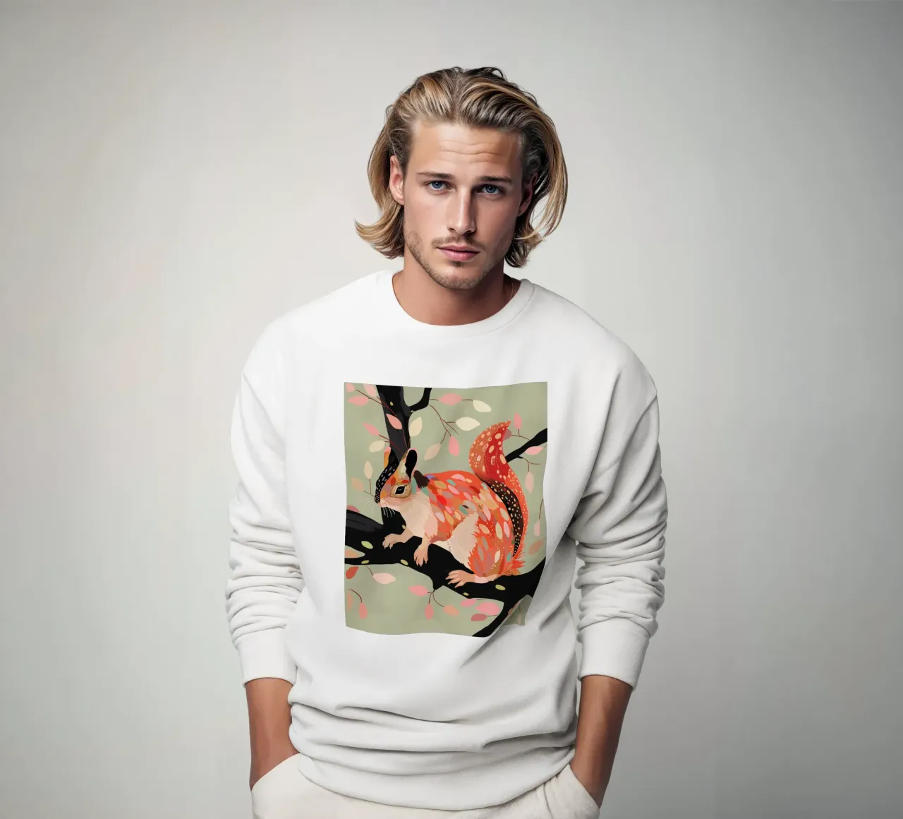 Scoiattolo sull'albero felpa da ArtsySesta