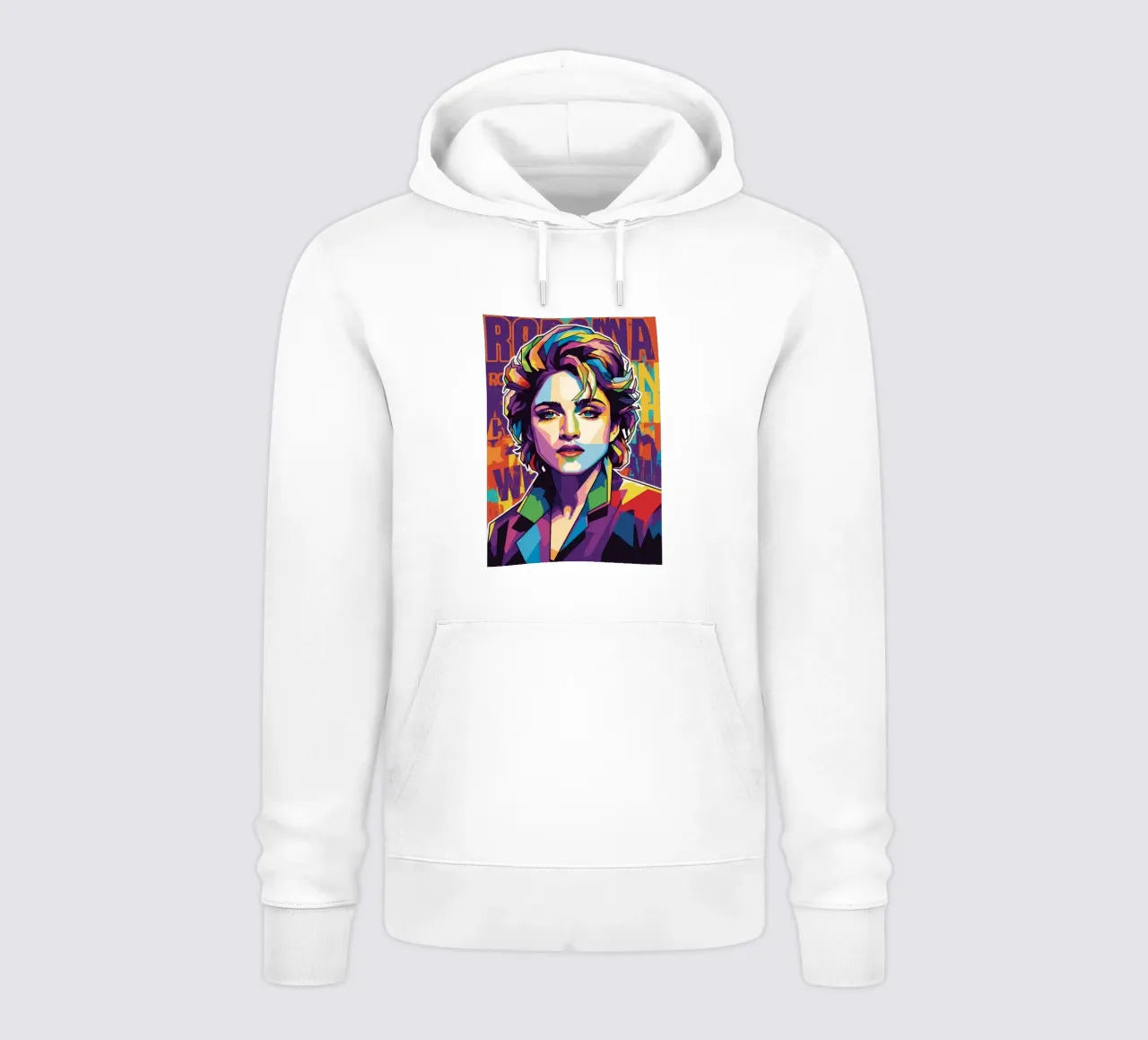 Madonna colorata pop art felpa con cappuccio da Hantamrata
