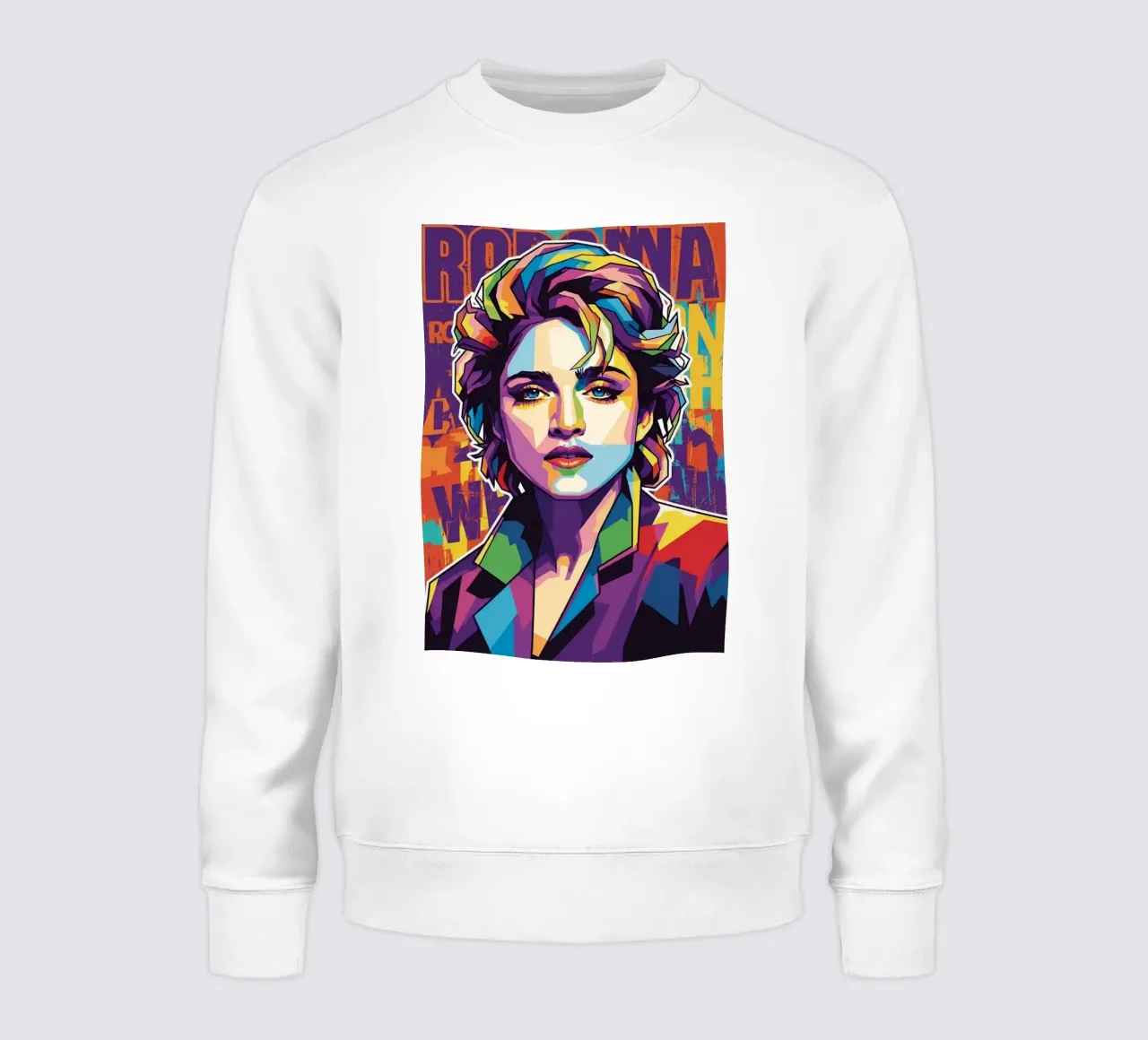 Madonna colorata pop art felpa da Hantamrata
