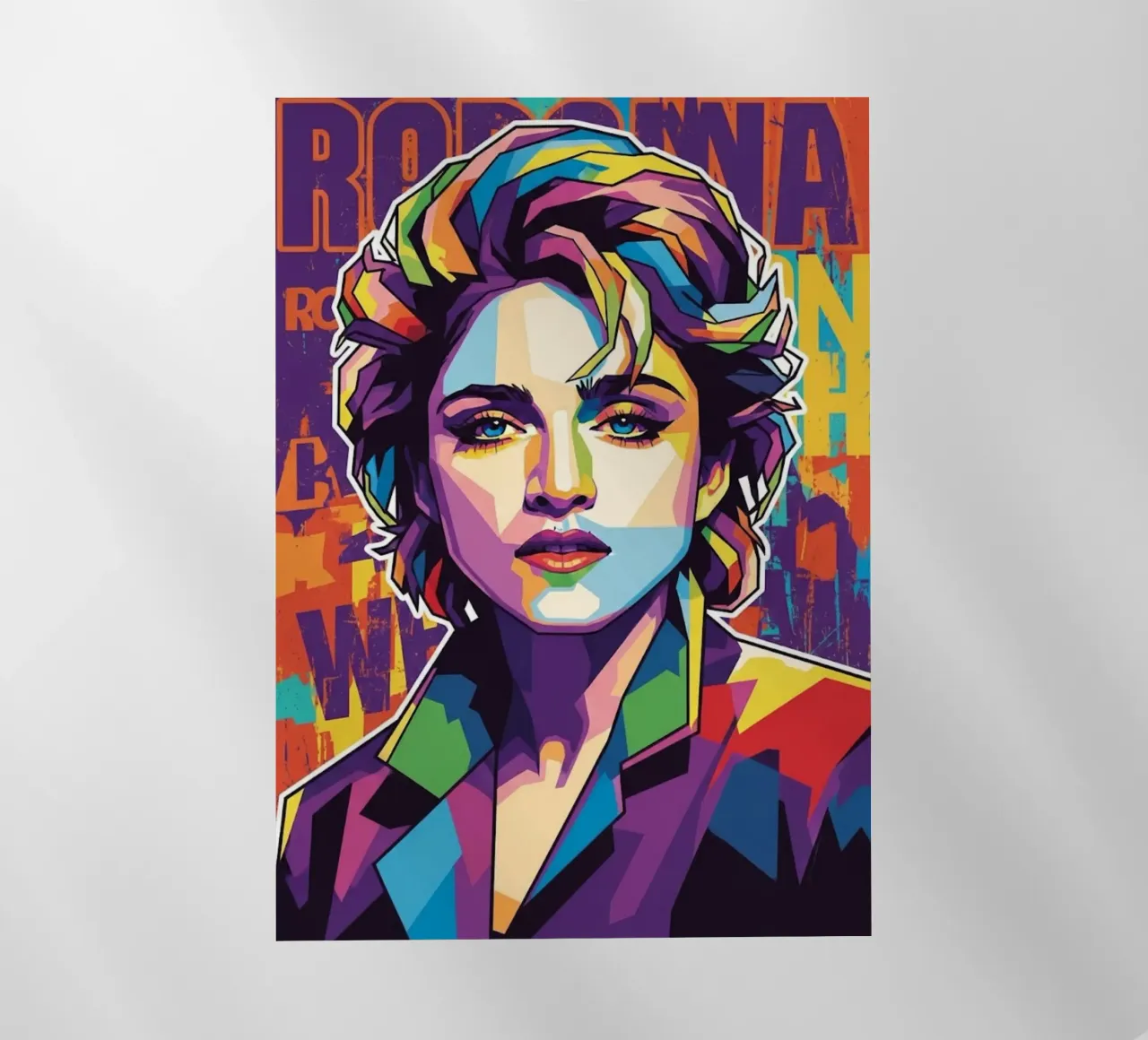 Madonna colorata pop art pellicola backlit da Hantamrata
